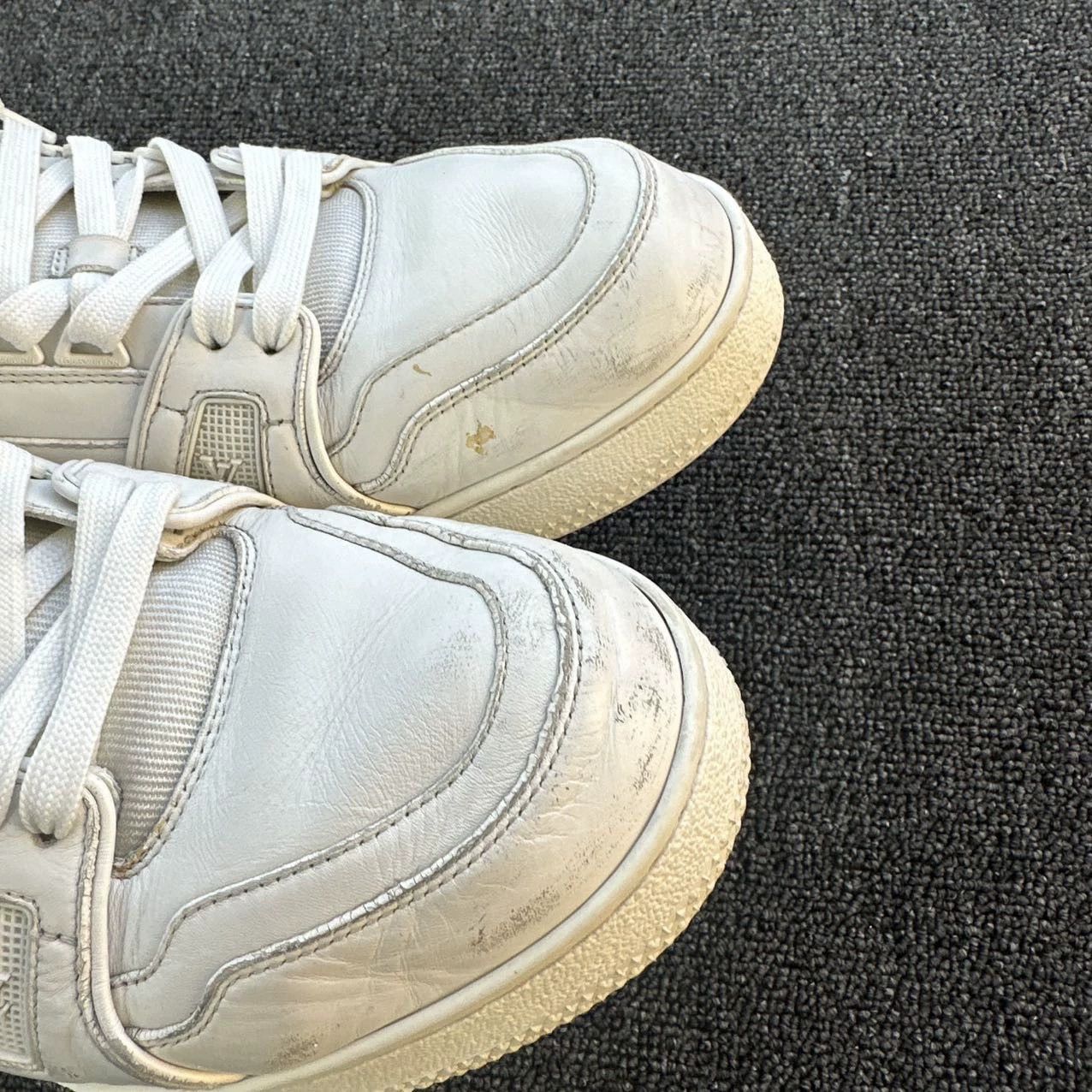 Louis Vuitton LV White Trainer 42.5 95 New Toe Wear Size US 9.5 / EU 42-43 - 7 Thumbnail