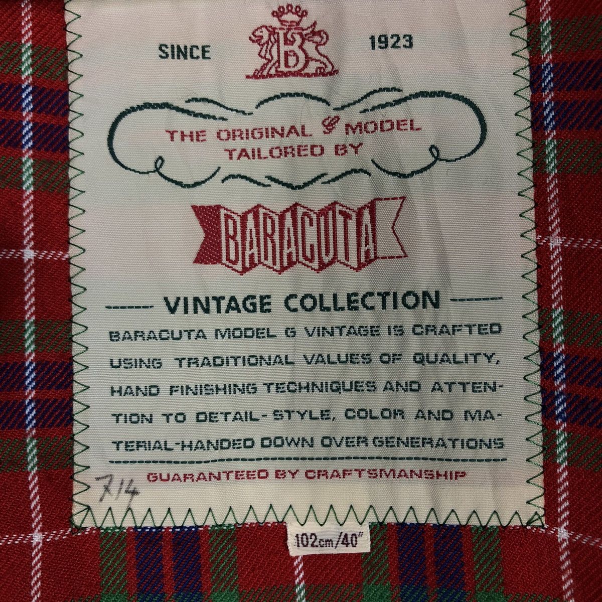 Baracuta 🔥Vintage Wool Jacket Baracuta Blanket Lining Tartan Design Size US L / EU 52-54 / 3 - 17 Thumbnail