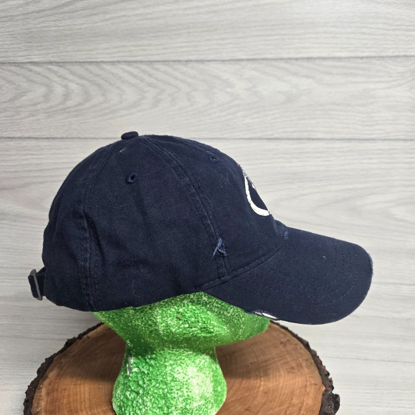 Vintage Miller Lite Hat Adult Adjustable Navy Blue Strapback Distressed Cap Baseball Cap Men One Size Blue Size ONE SIZE - 4 Thumbnail