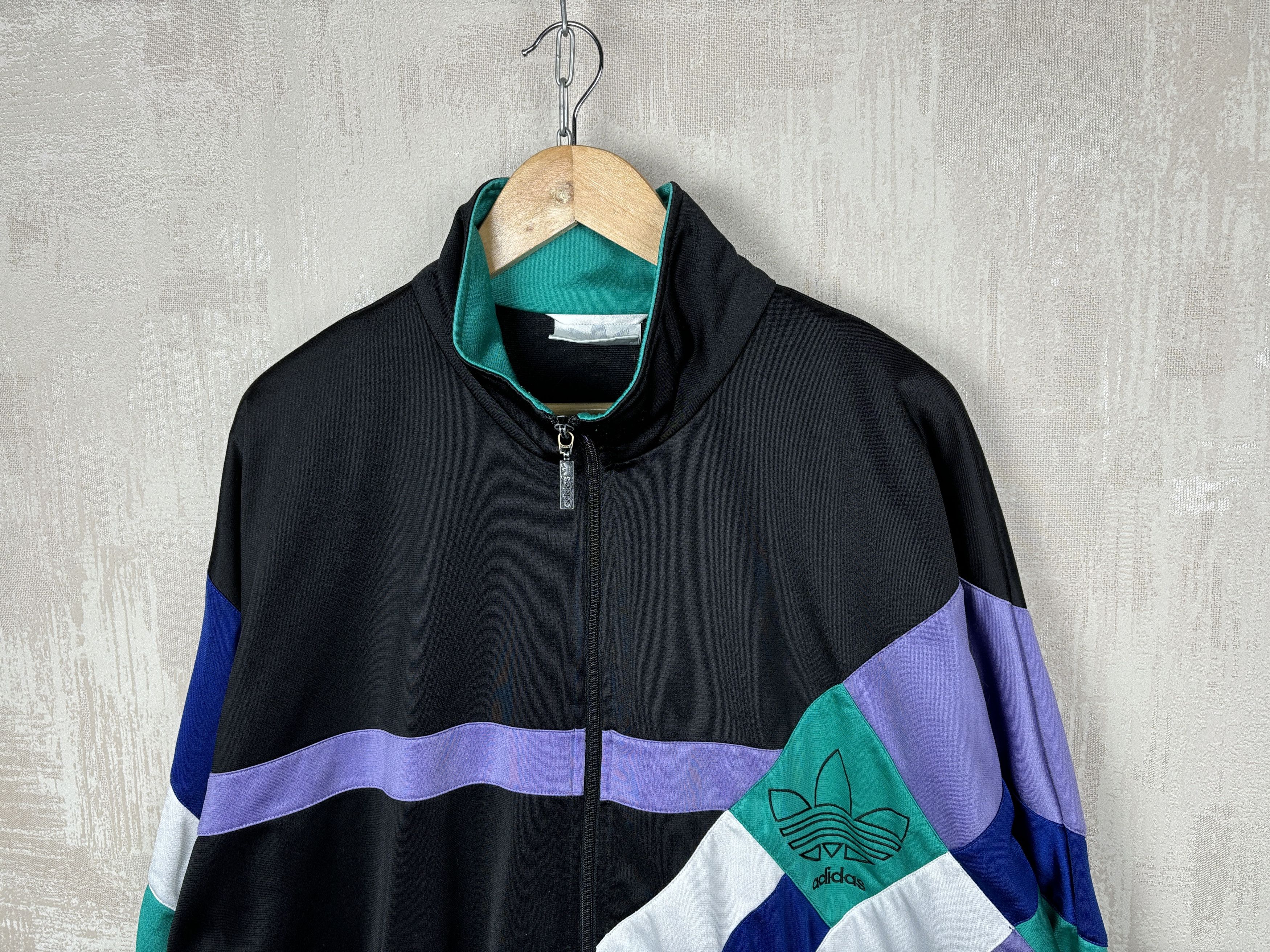 90's Adidas Vintage Big Trefoil Logo Track Jacket Tracksuit