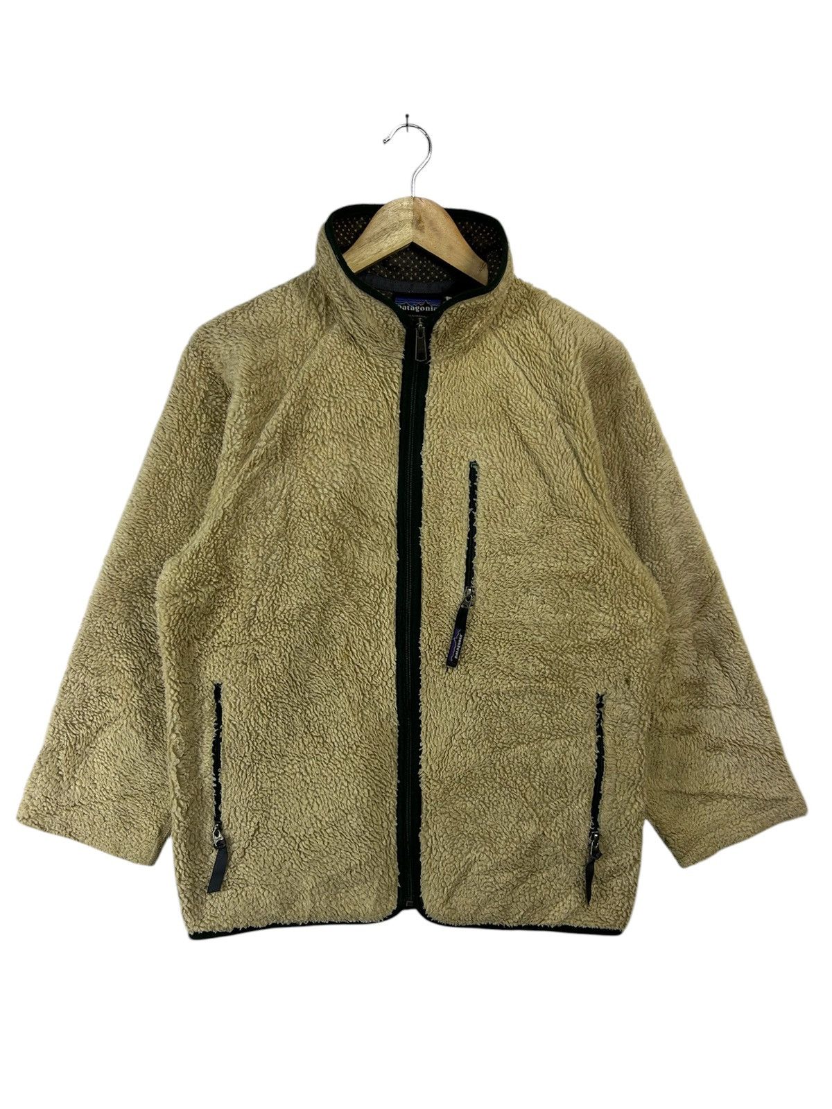 Patagonia Vintage 90s Patagonia Retro X Oatmeal Deep Pile Fleece Size US M / EU 48-50 / 2 - 2 Thumbnail