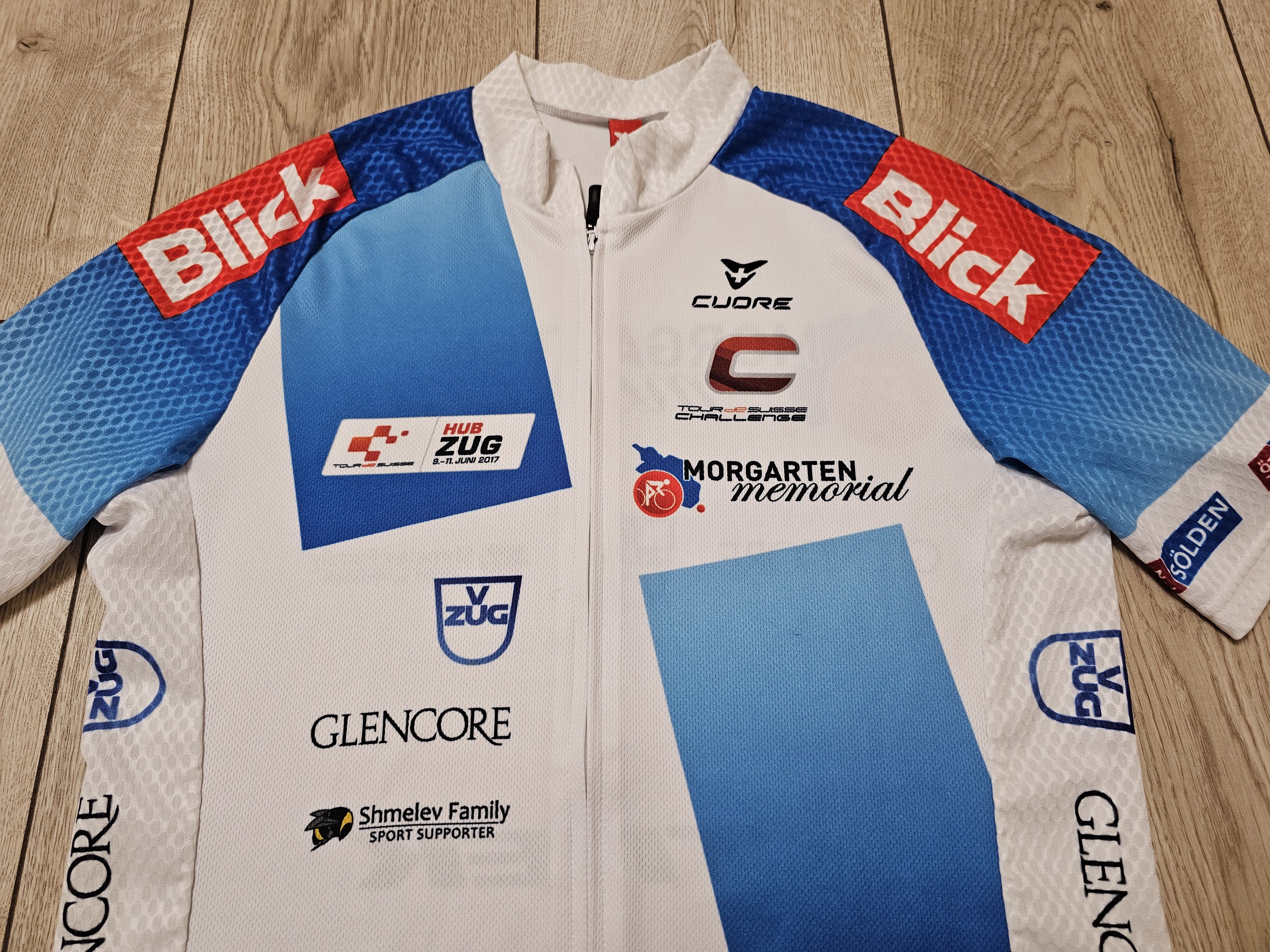 All Sport COURE CYCLING JERSEY VELO CYCLING TOUR DE SUISSE CHALLENGE Size US M / EU 48-50 / 2 - 3 Thumbnail