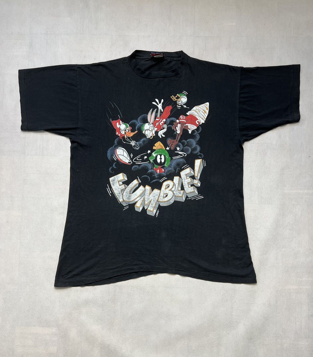 Vintage × Warner Bros Warner Bros Looney Tunes 1993 Fumble vintage tshirt football Size US XL / EU 56 / 4 - 3 Thumbnail