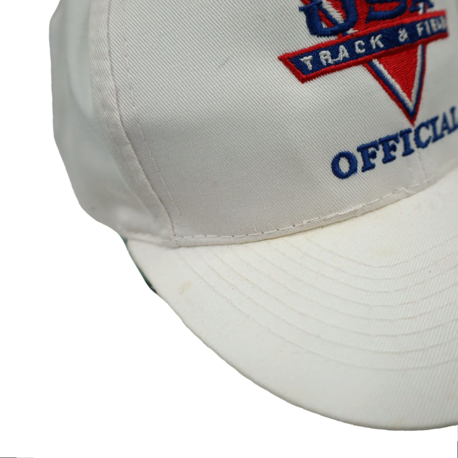 Vintage VINTAGE USA Track & Field Officials Hat White Snapback One Size Men Os 90s Holiday? Size ONE SIZE - 3 Thumbnail
