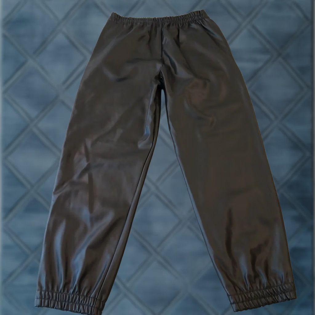Zara Zara Jogger Pants Womens S Black Faux Leather Pull On Pockets 28x27 Tapered Inseam 27" Jazz Style not allowed? Size 28" / US 6 / IT 42 - 1 Thumbnail
