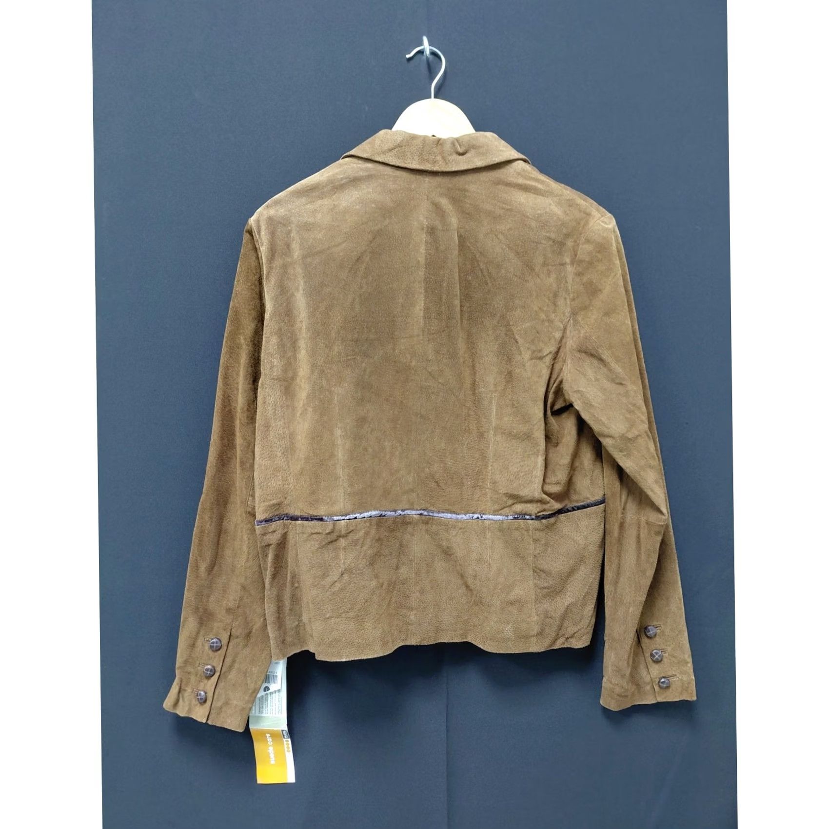 Vintage Wilsons Leather Jacket Brown Solid Long Sleeve Women Size L Size L / US 10 / IT 46 - 2 Thumbnail