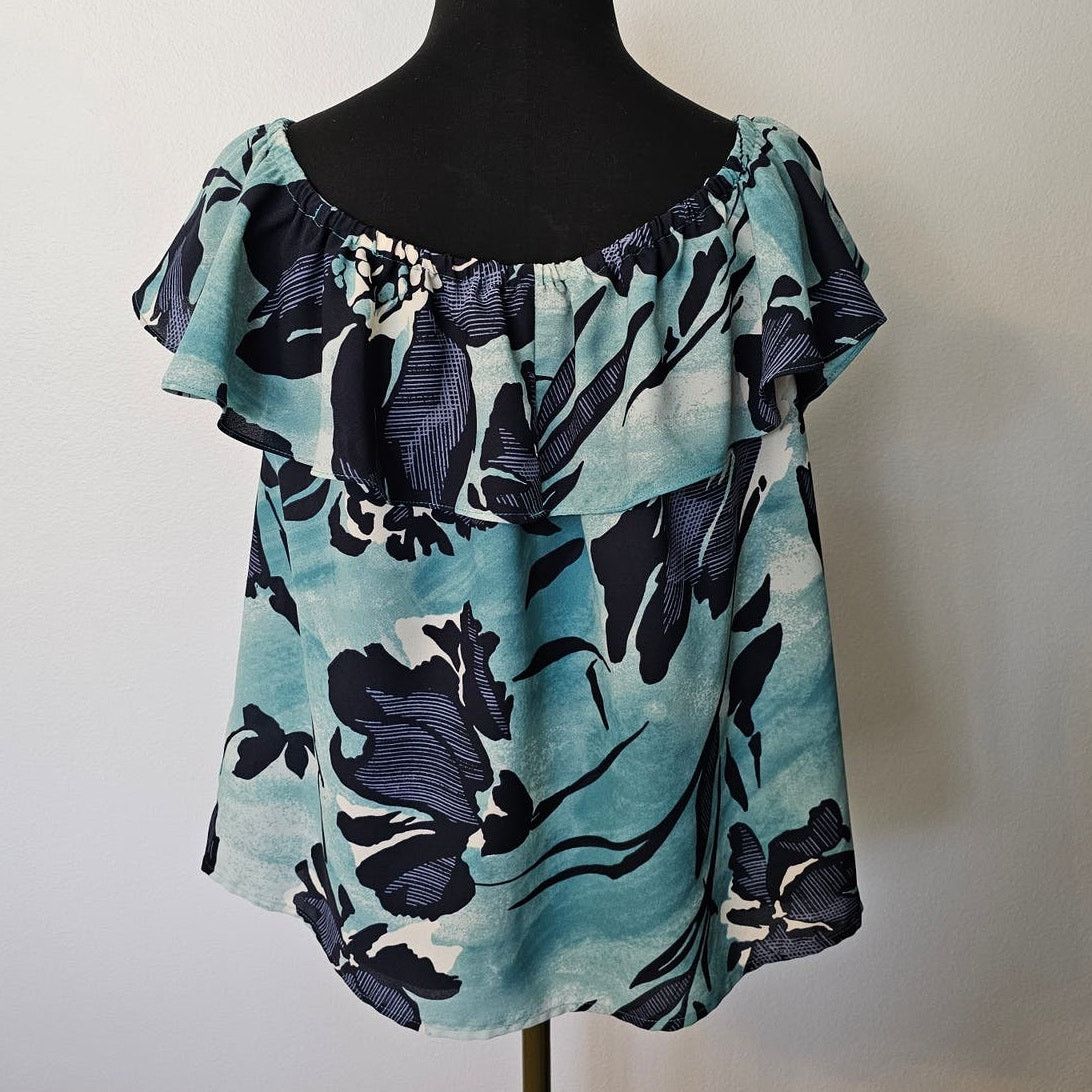 Anthropologie MAEVE Anthropologie Off the Shoulders Floral Blouse Top M Size M / US 6-8 / IT 42-44 - 5 Thumbnail