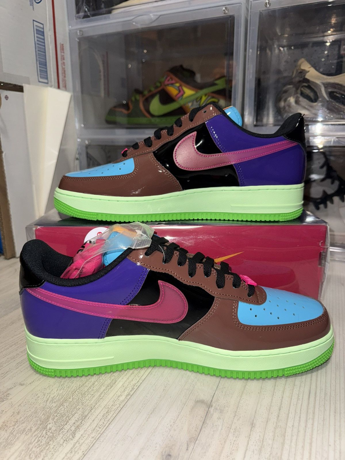 Nike × Undefeated Nike Air Force 1 Low Undefeated Pink Prime Size US 11 / EU 44 - 3 Thumbnail
