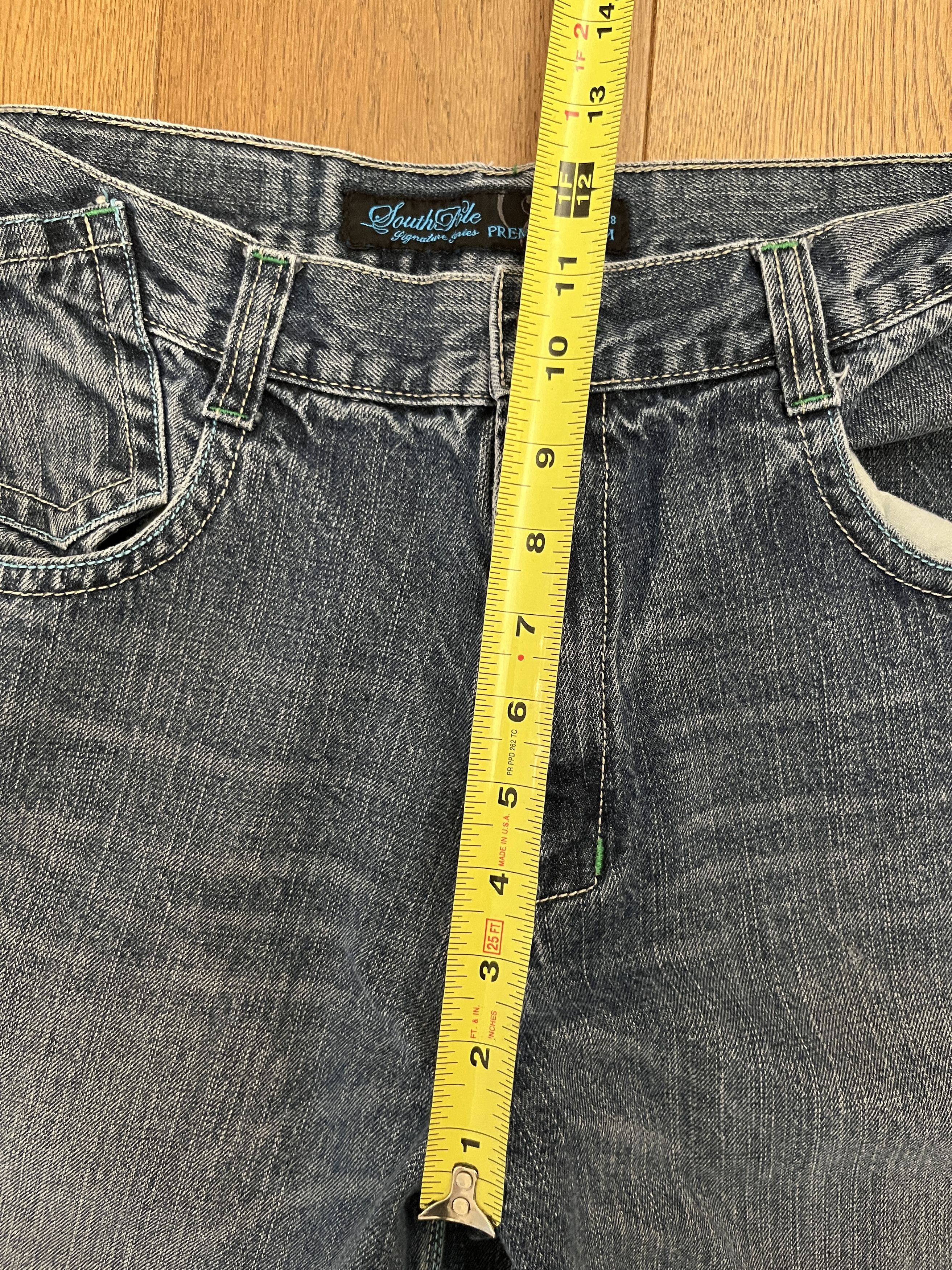 Southpole Vintage Y2K Southpole Signature Series Teal Stitch Jeans 34 Size US 34 / EU 50 - 11 Thumbnail