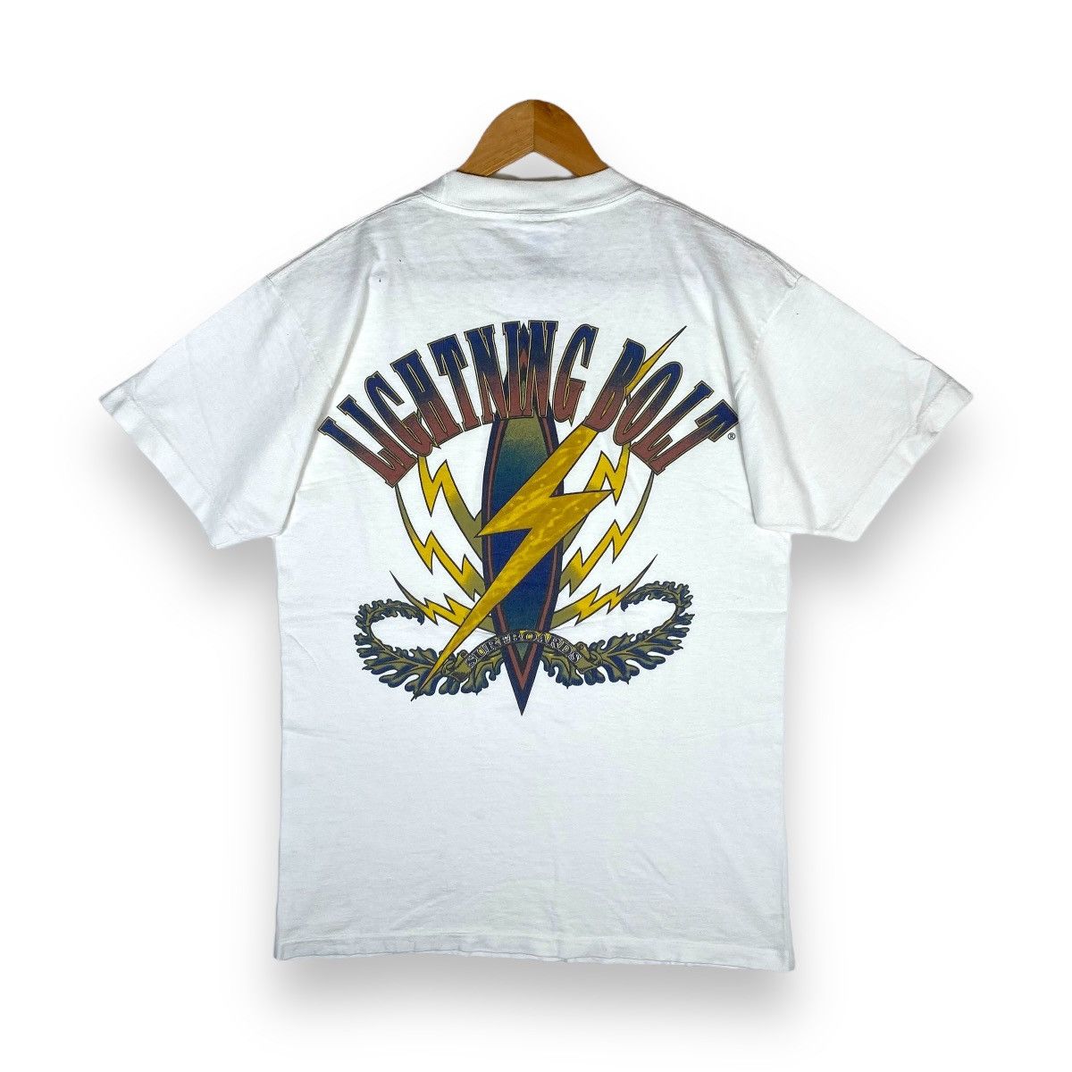 Lightning Bolt Vintage 90's LIGHTNING BOLT Surfboards Graphic Surf Tee Size US M / EU 48-50 / 2 - 1 Thumbnail