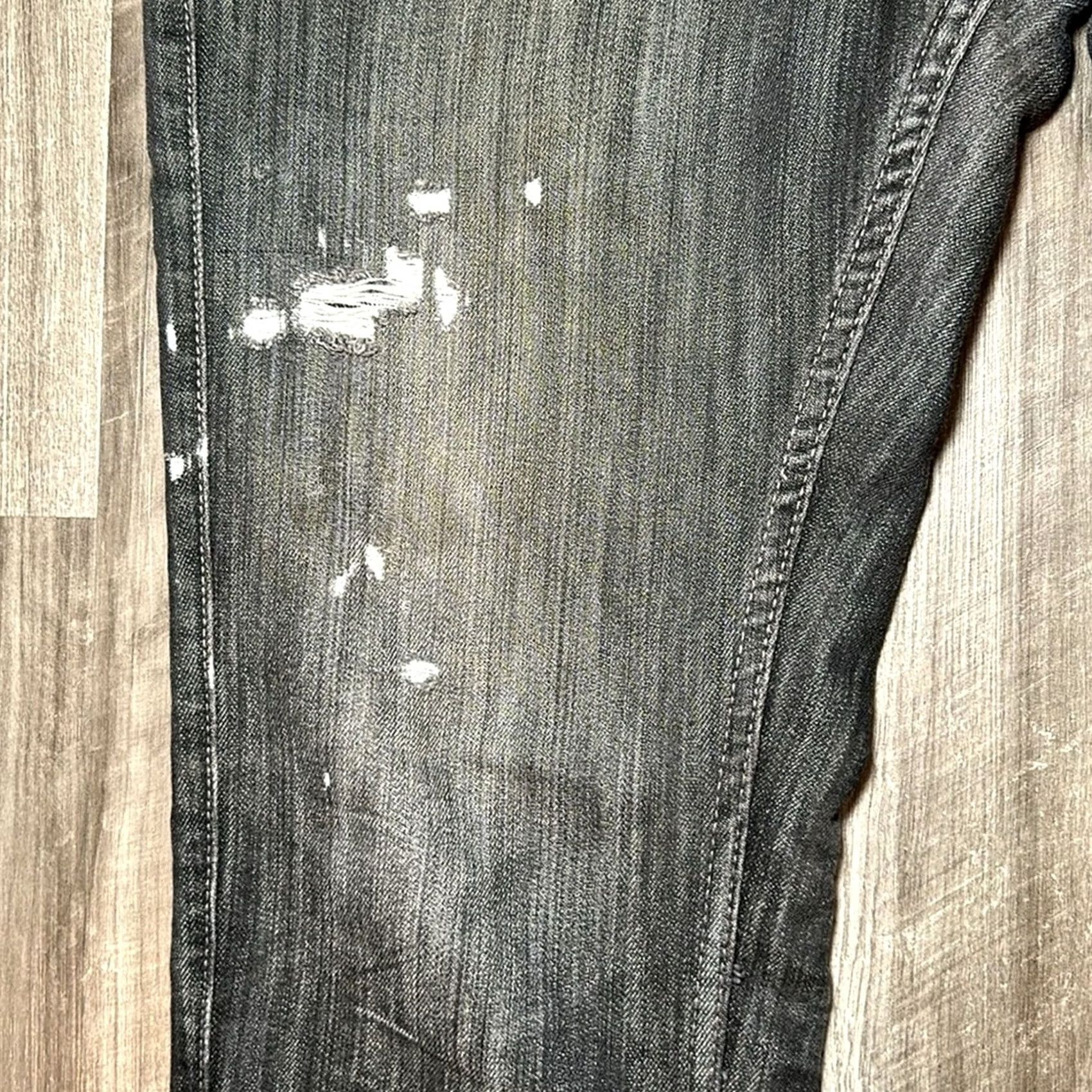 Olive Live Fast Die Young Jeans 36x32 Slim Distressed Size US 36 / EU 52 - 6 Thumbnail