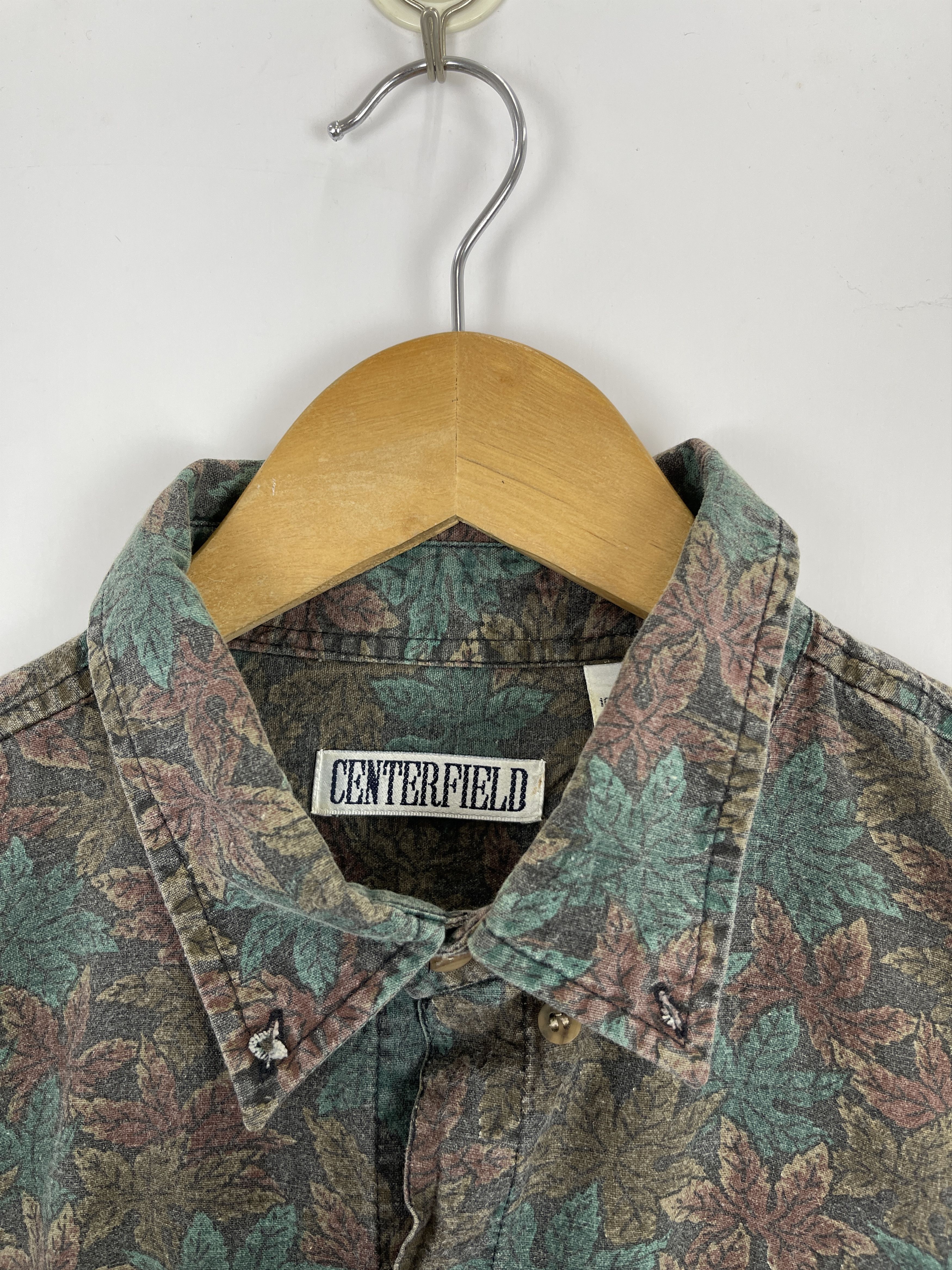 Japanese Brand × Vintage Vintage 90s Japanese Brand Floral Shirt Button TA0404Ups Size US M / EU 48-50 / 2 - 8 Thumbnail