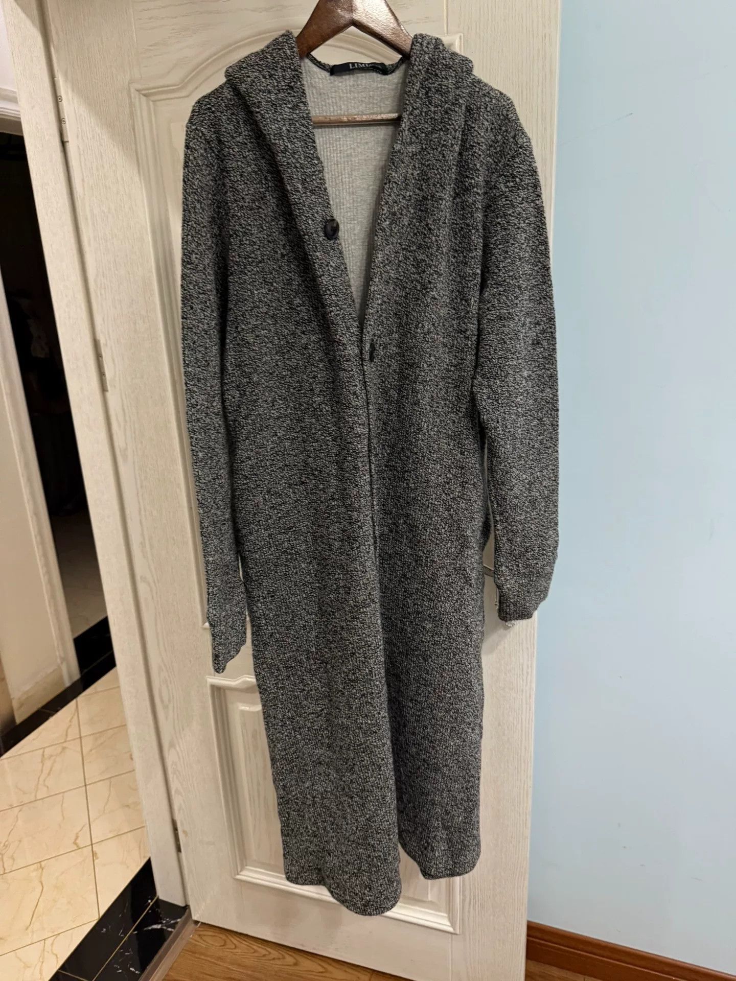 Limi Feu Long Hooded Wool Blend Cardigan Coat Size M / US 6-8 / IT 42-44 - 1 Thumbnail