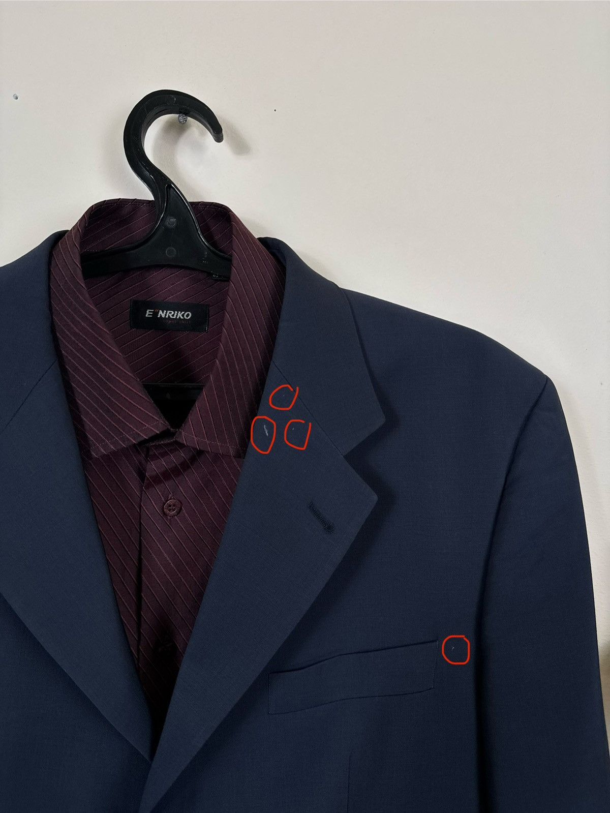 Yves Saint Laurent Vintage Yves Saint Laurent Costume Blue YSL Blazer Jacket Size 50R - 14 Thumbnail