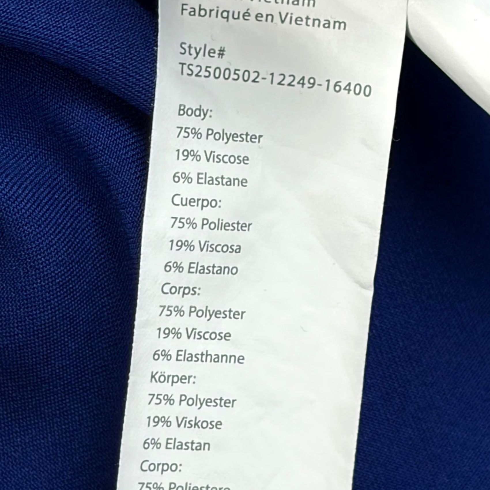 Fabletics Fabletics Scrub Set Royal Blue V-Neck Top XXL Jogger Pants XL Medical Uniform Men Size US XXL / EU 58 / 5 - 6 Thumbnail