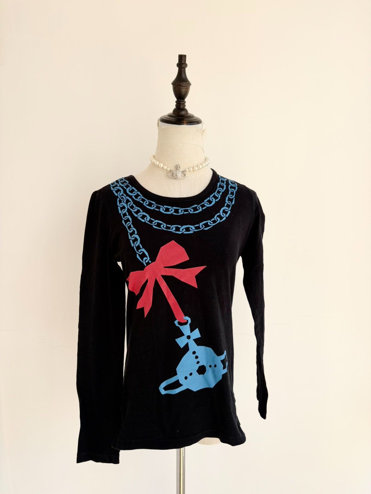 Vivienne Westwood Vivienne Westwood Vintage Bow Saturn Top Size L / US 10 / IT 46 - 1 Thumbnail