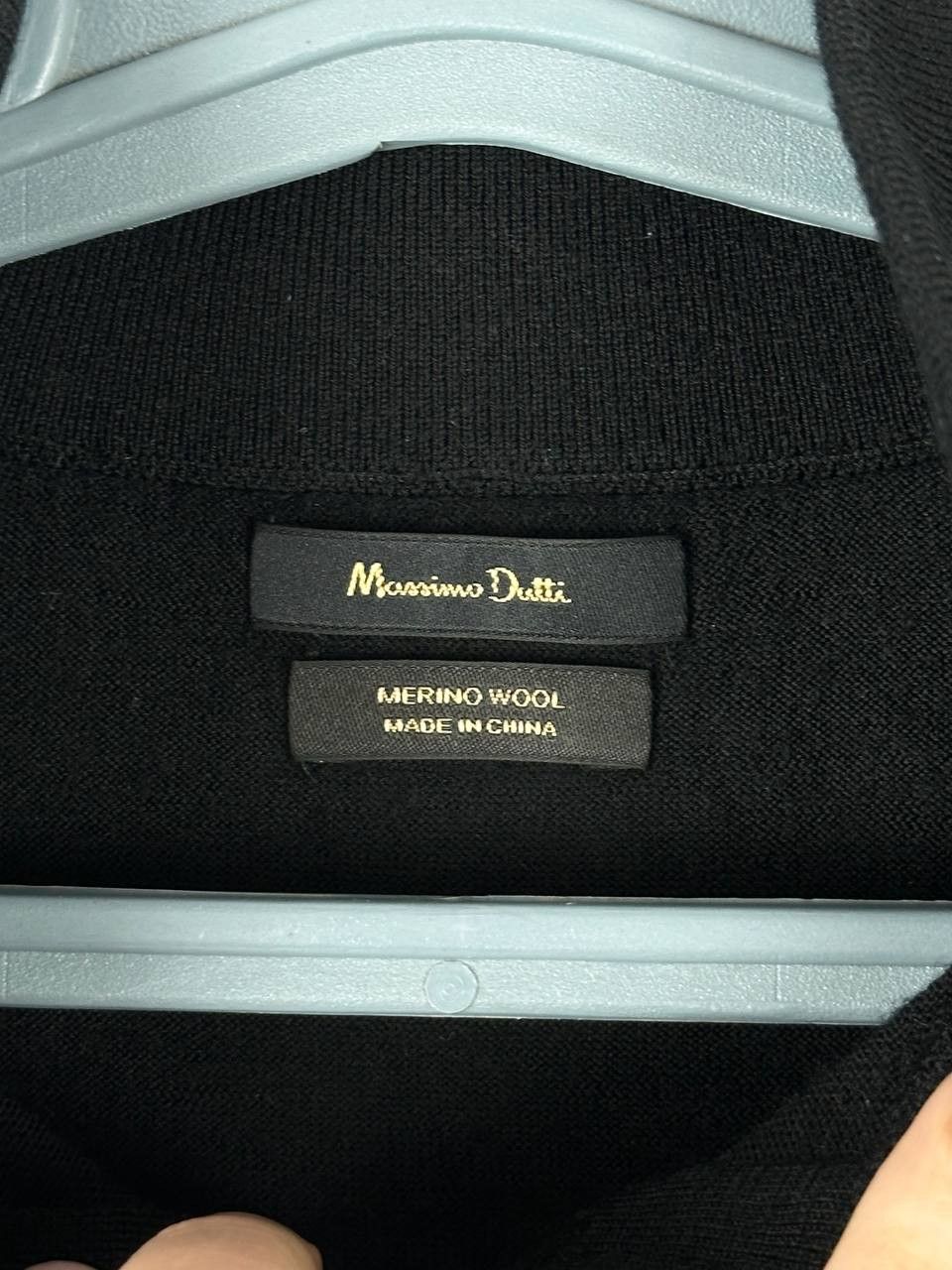 Massimo Dutti Massimo Dutti Luxury Black Quarter Zip Merino Wool Sweater Size US M / EU 48-50 / 2 - 5 Thumbnail