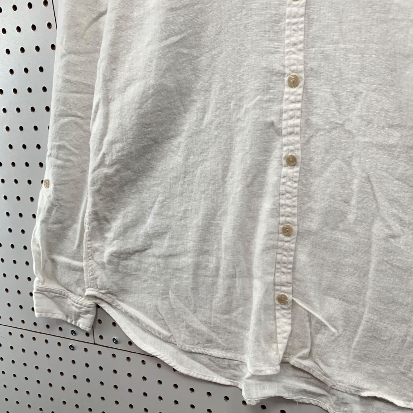 Orvis Orvis Linen Blend Button Shirt Womens XL White Long Sleeve 22x27 Size XL / US 12-14 / IT 48-50 - 7 Thumbnail