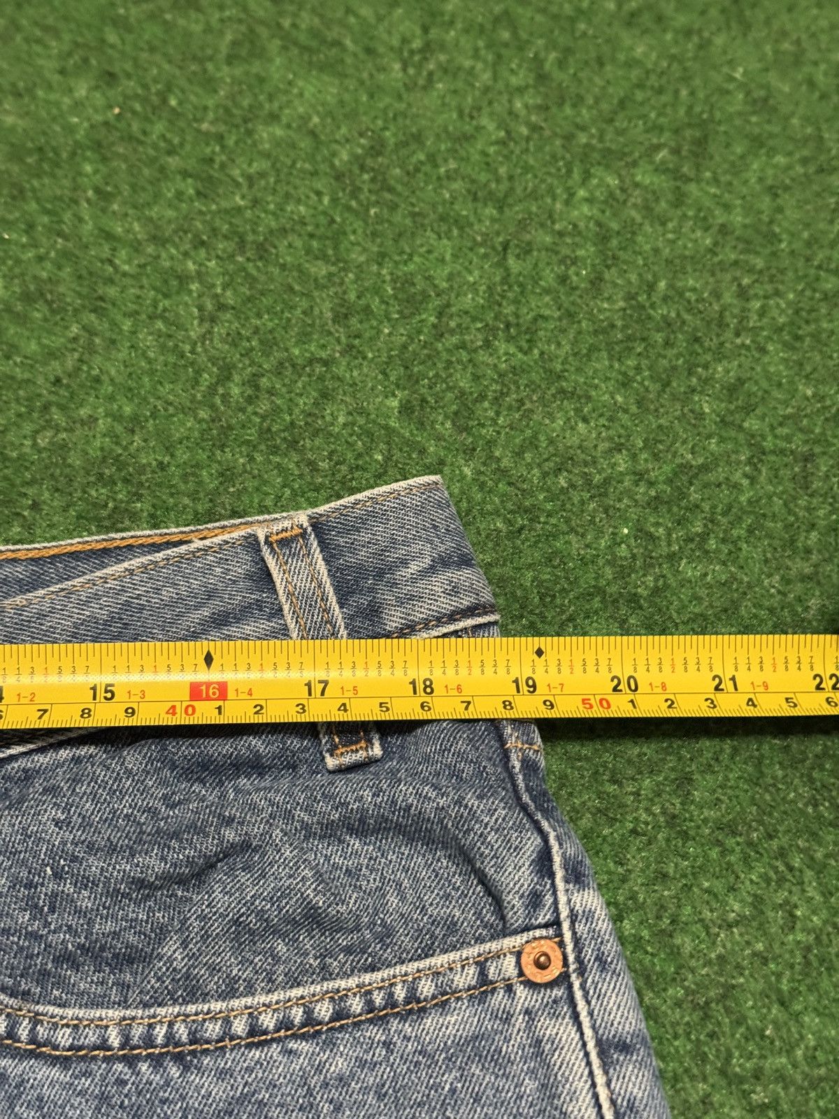 Levi's Vintage Clothing Levis 550 Relaxed Baggy Jorts 38 Light Y2K 11” Denim Shorts Size US 38 / EU 54 - 6 Thumbnail
