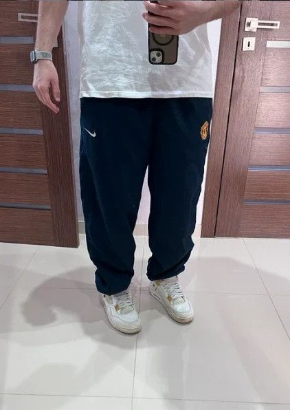 Nike Nike Manchester United Vintage Rustlers Baggy Wide Leg Pants Size US 37 - 1 Thumbnail