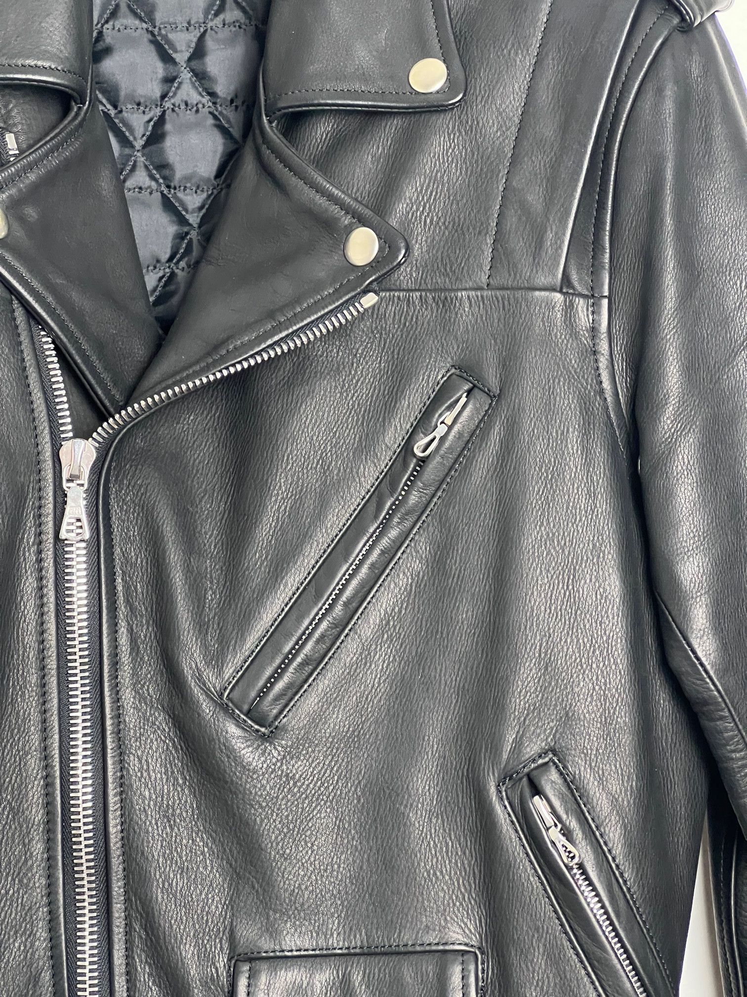 Blackmeans × John Elliott Leather Biker Perfecto Jacket Size US M / EU 48-50 / 2 - 4 Thumbnail
