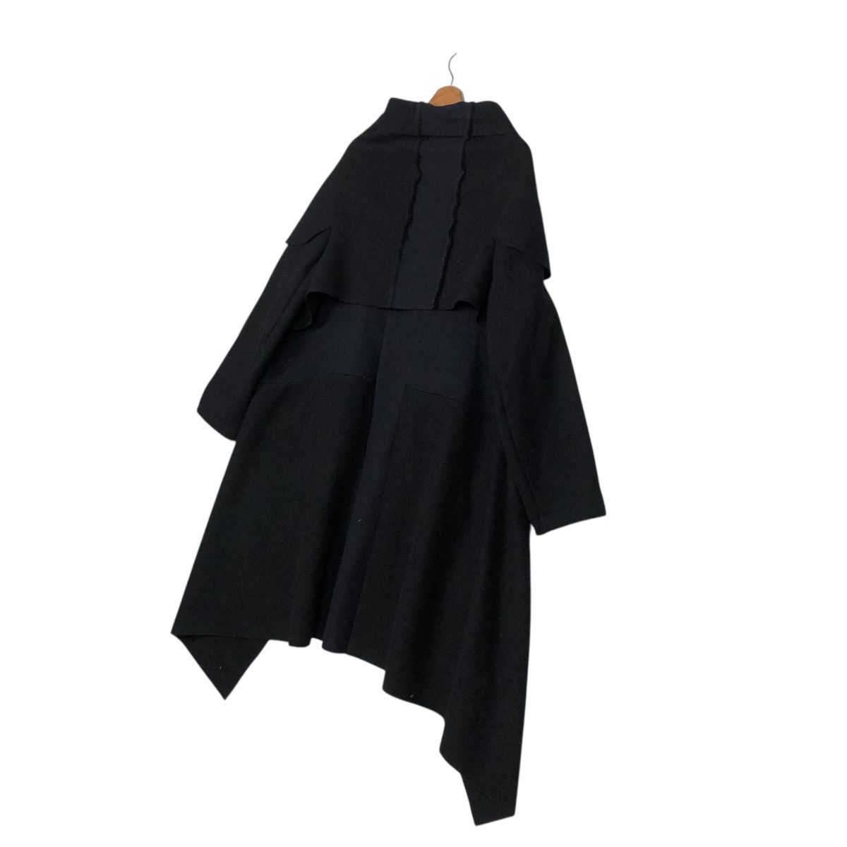 Comme des Garcons 🔥VINTAGE 2003 CAPE JACKET WOOL OVERSIZE ASYMMETRIC DRAPED Size US M / EU 48-50 / 2 - 19 Thumbnail