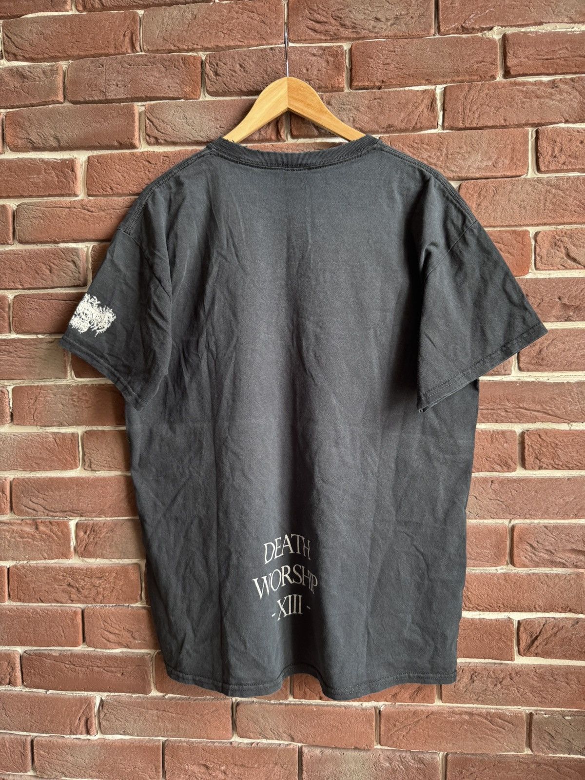 Band Tees Rare Vintage 00s Dunkelheit Mors Black Metal Band T-Shirt Size US L / EU 52-54 / 3 - 2 Thumbnail