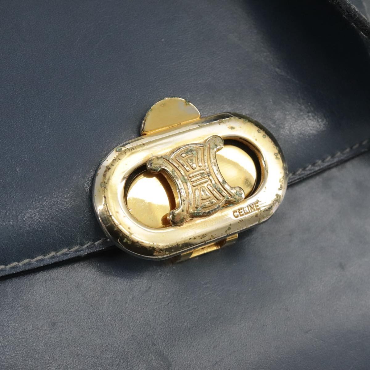 Celine CELINE Shoulder Bag Leather Blue Size ONE SIZE - 8 Thumbnail