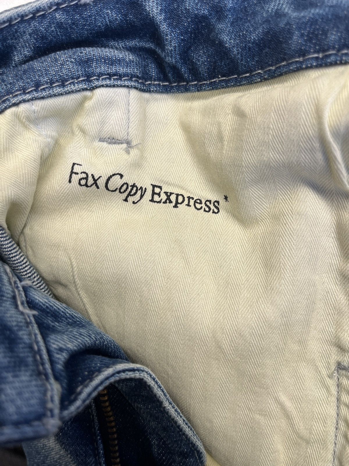 Fax Copy Express “000” Slim Flared Jeans Size 32" / US 10 / IT 46 - 12 Thumbnail