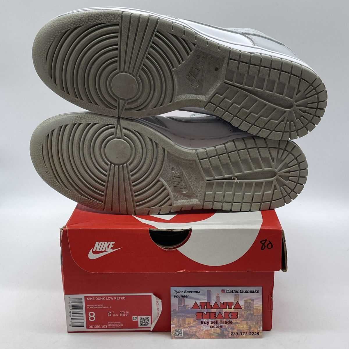 Nike Dunk low grey fog Size US 8 / EU 41 - 7 Thumbnail