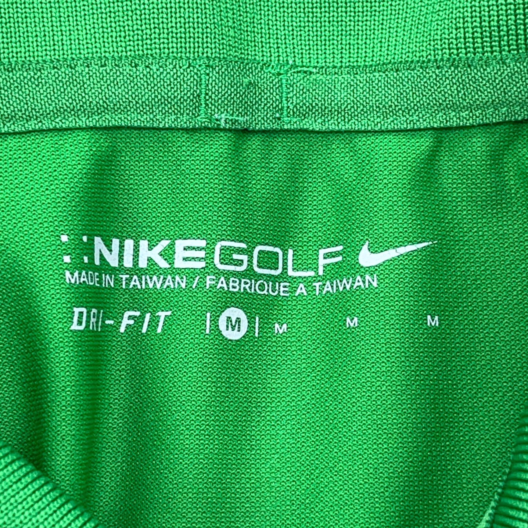 Nike Nike Polo Shirt Men Medium Green Black Dri Fit Performance Golf Geometric Adult Size US M / EU 48-50 / 2 - 5 Thumbnail