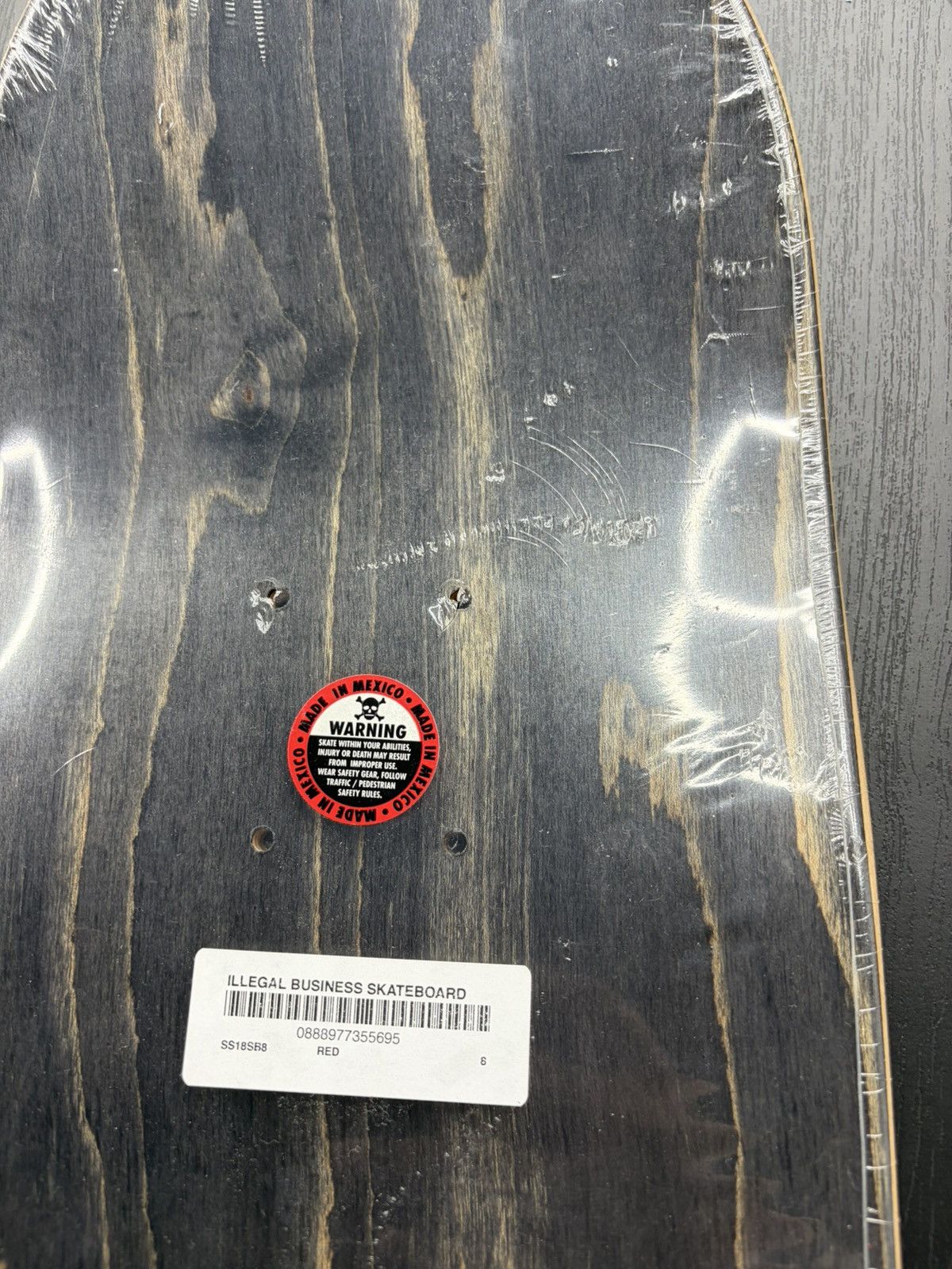 Supreme Supreme Illegal Business Skateboard Deck Red White Size ONE SIZE - 5 Thumbnail