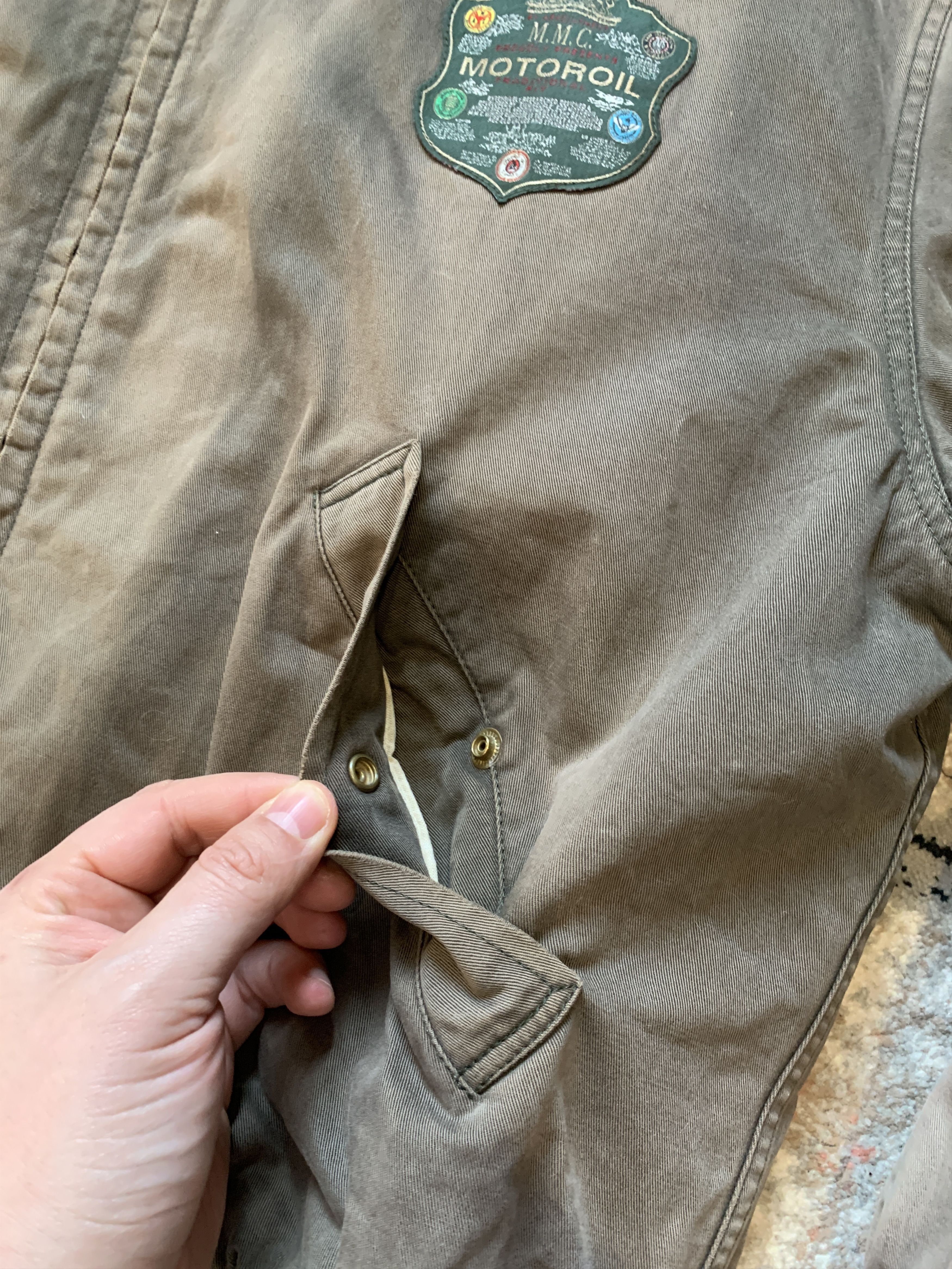 Vintage Motor Oil Ice Hockey Team Vintage Jacket Size US L / EU 52-54 / 3 - 3 Thumbnail