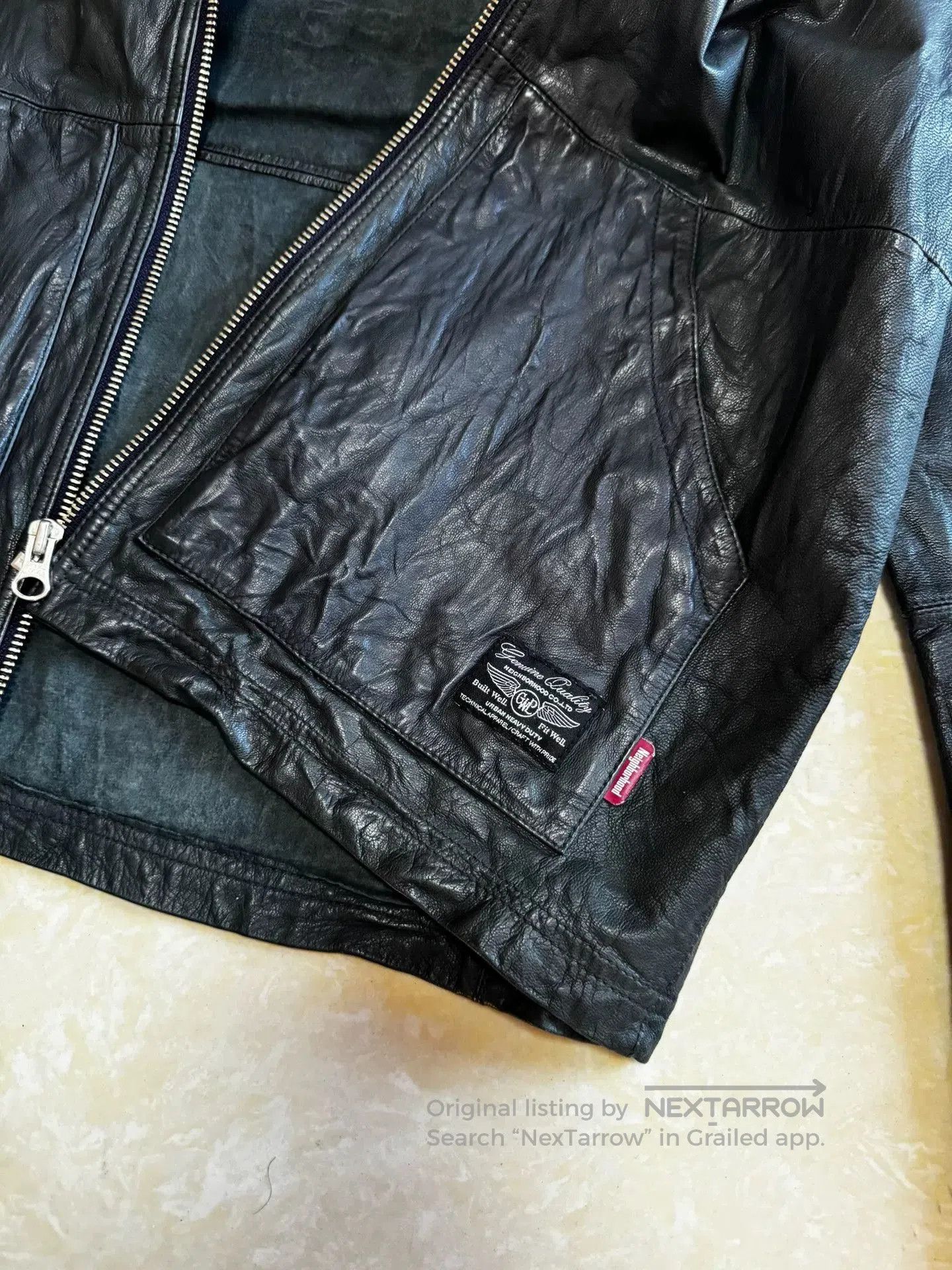 Neighborhood NBHD Neighborhood Leather Jacket. Size US L / EU 52-54 / 3 - 3 Thumbnail
