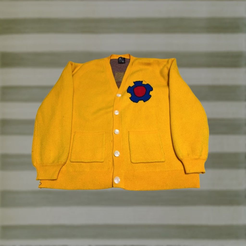 Steady Hands Steady Hands Heavy Knit Cardigan Sweater 3XL Yellow Blue Anime RARE Cardigan Men 3XL Yellow Blue Anime RARE Size US XXL / EU 58 / 5 - 1 Thumbnail