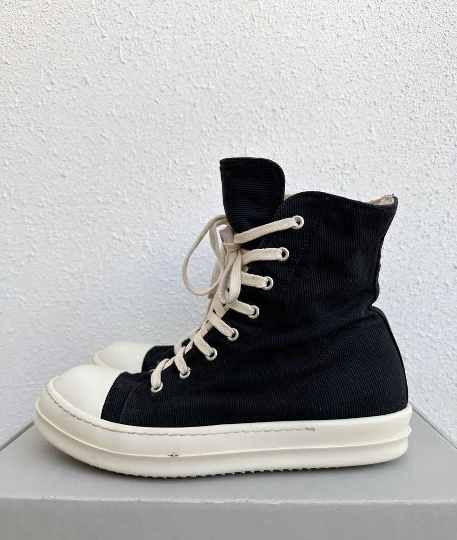 Rick Owens Rick Owens DRKSHDW black and white canvas sneakers Size US 8 / EU 41 - 4 Thumbnail