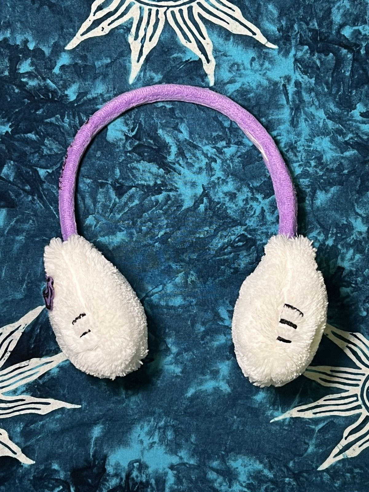 Japanese Brand Y2k Hello Kitty Earmuffs Hat Cat Big Logo Size ONE SIZE - 14 Thumbnail