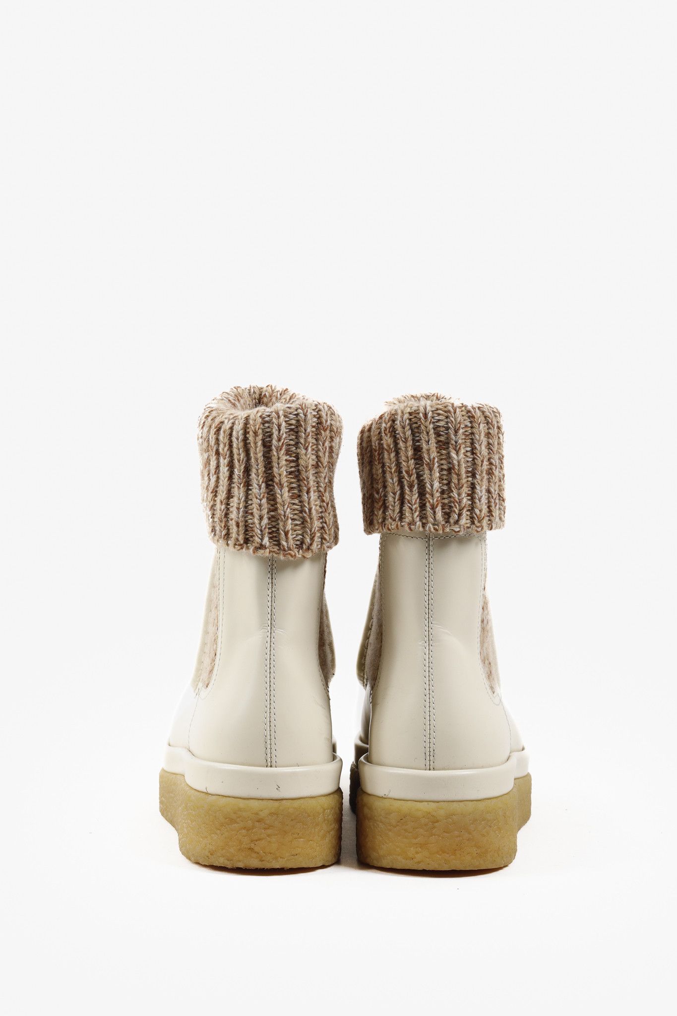 Chloe Chloe Beige Jamie Sock Boots Size US 7.5 / IT 37.5 - 3 Thumbnail