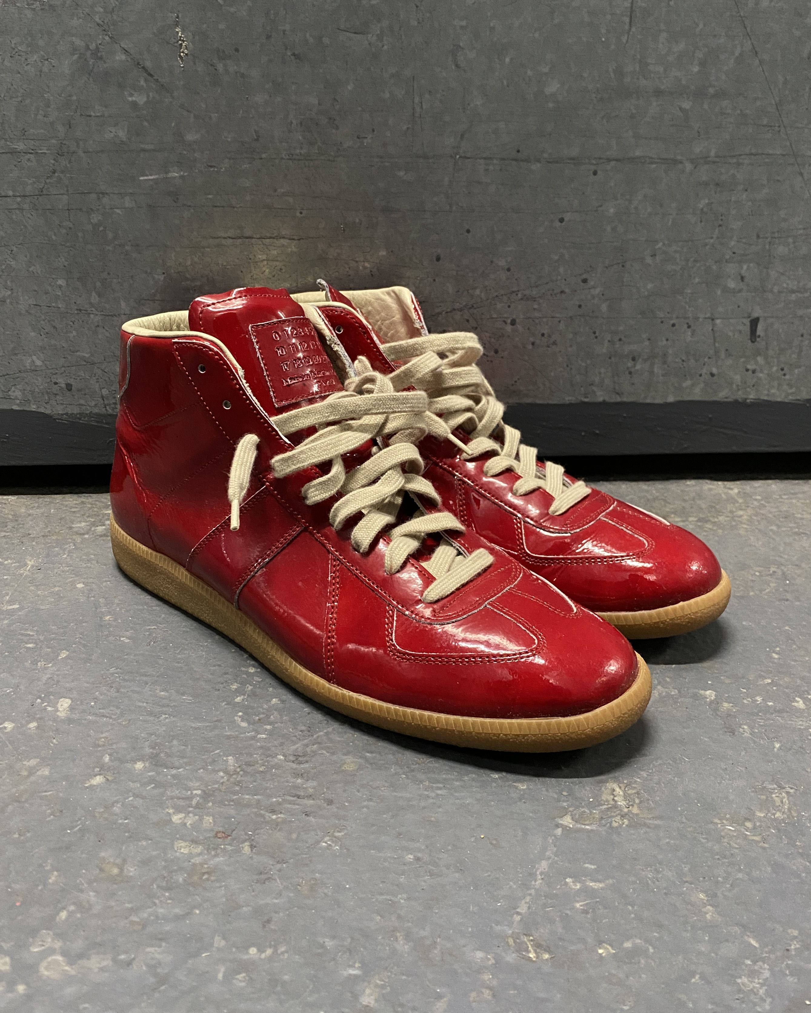 Maison Margiela MAISON MARGIELA RED PATENT LEATHER REPLICA