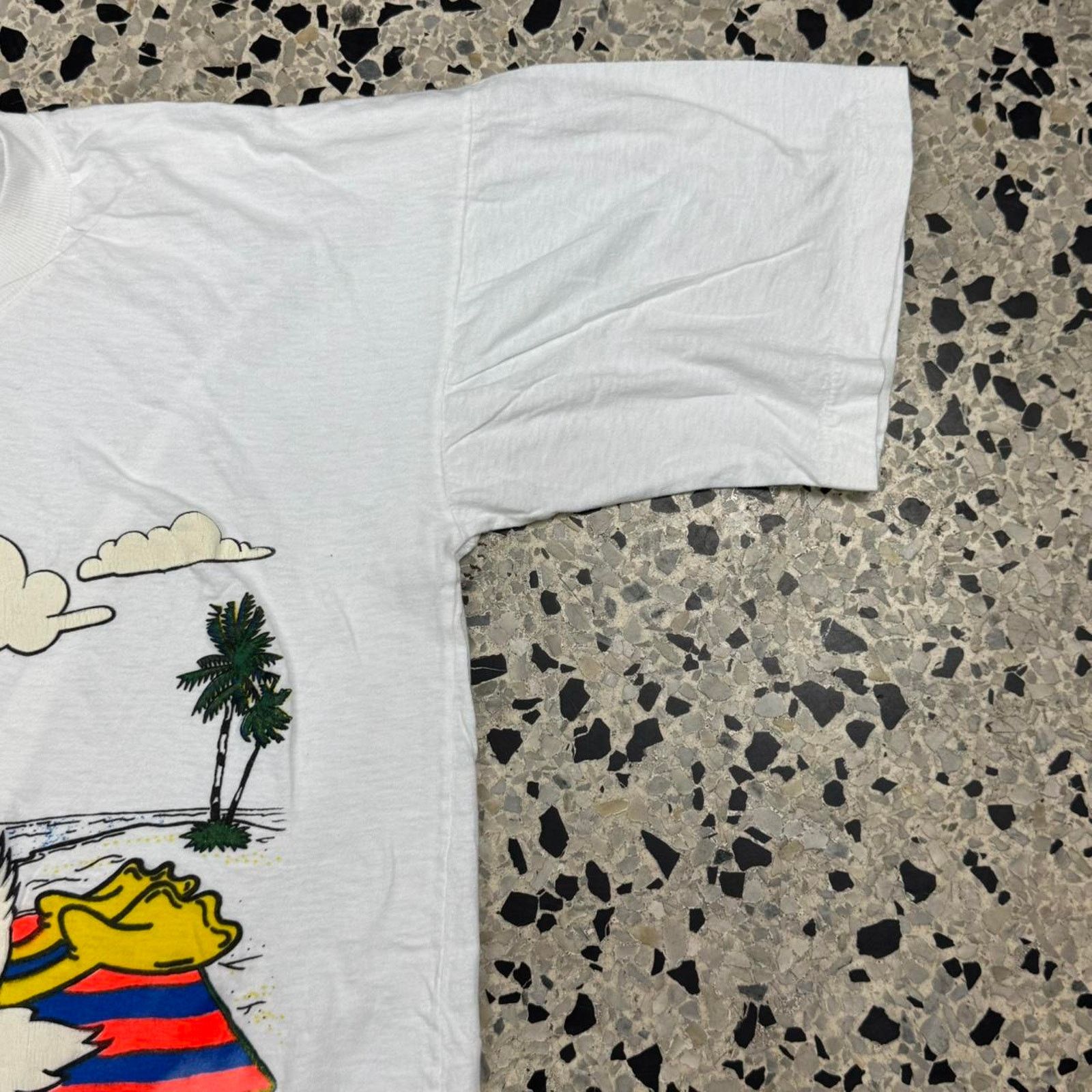 Hanes × Vintage VINTAGE 90S SINGLE STITCH DUCK DON’T DO MORNINGS BAHAMAS TEE Size US XL / EU 56 / 4 - 4 Thumbnail