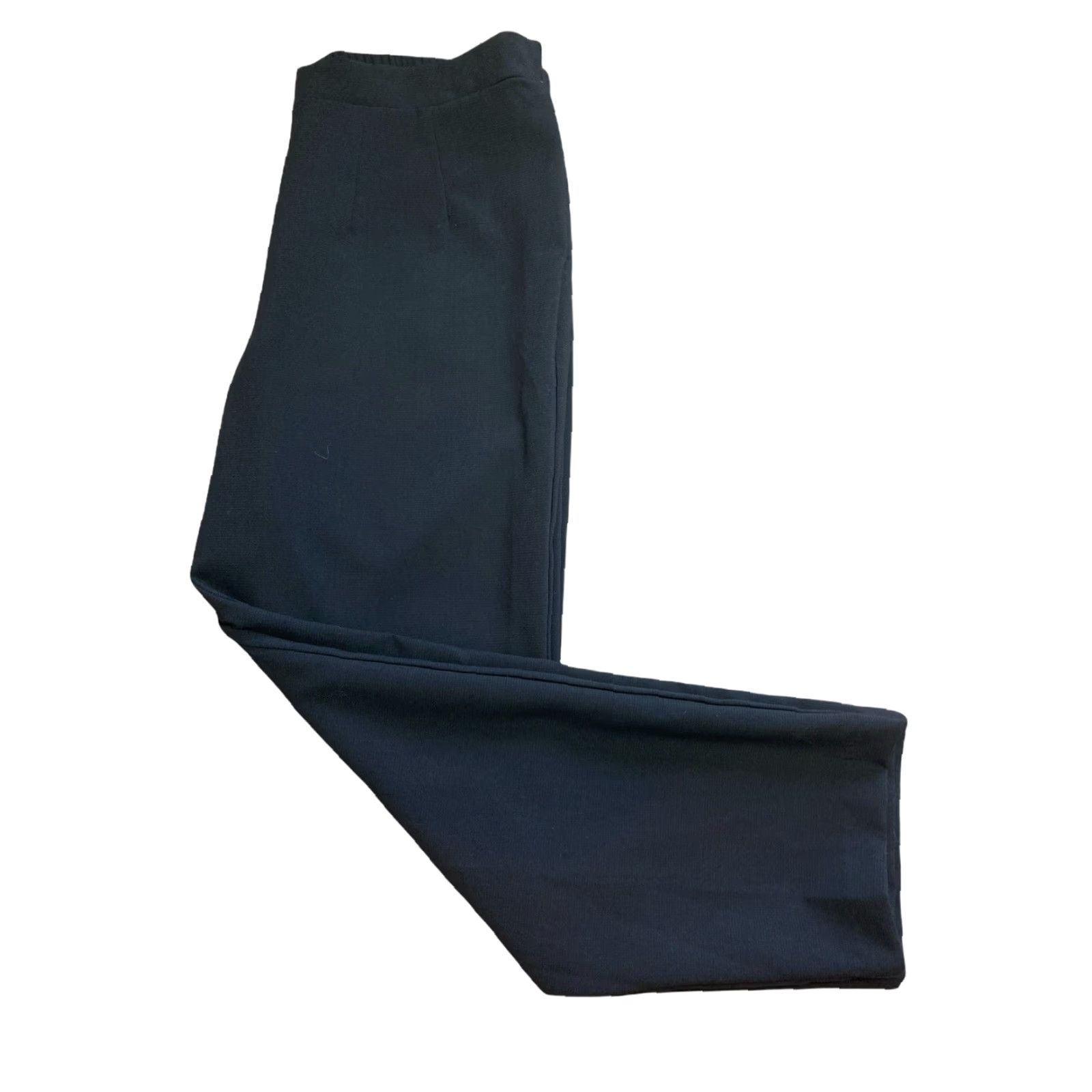 CO Niche Black Lantern Pants XL Women's Pull On Crepe Straight Leg 30 in Inseam NWT MSRP 68 Size 40" / US 18 - 2 Thumbnail