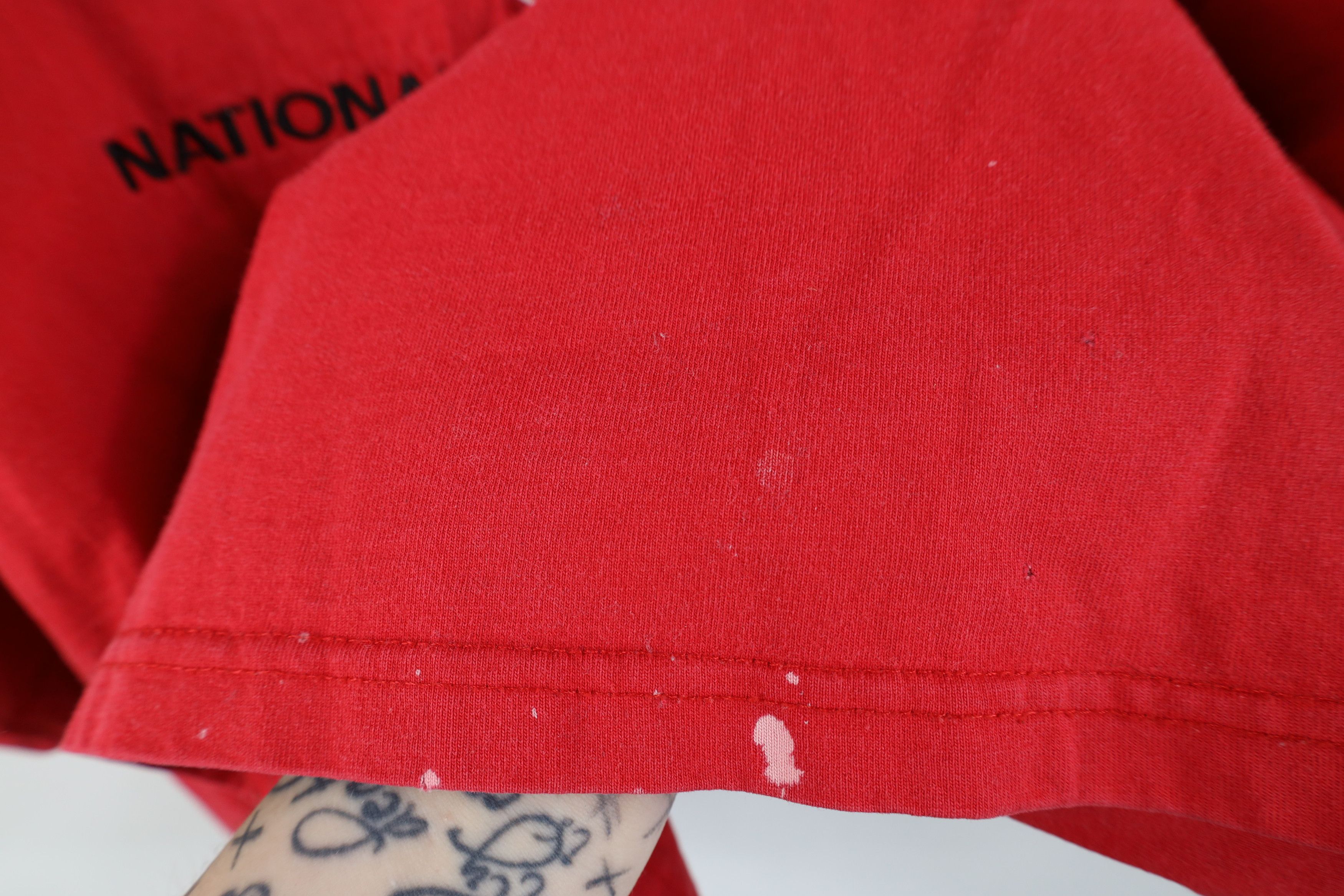 Vintage Vintage 90s Spell Detroit Red Wings Hockey T-Shirt Cotton Size US XL / EU 56 / 4 - 9 Thumbnail