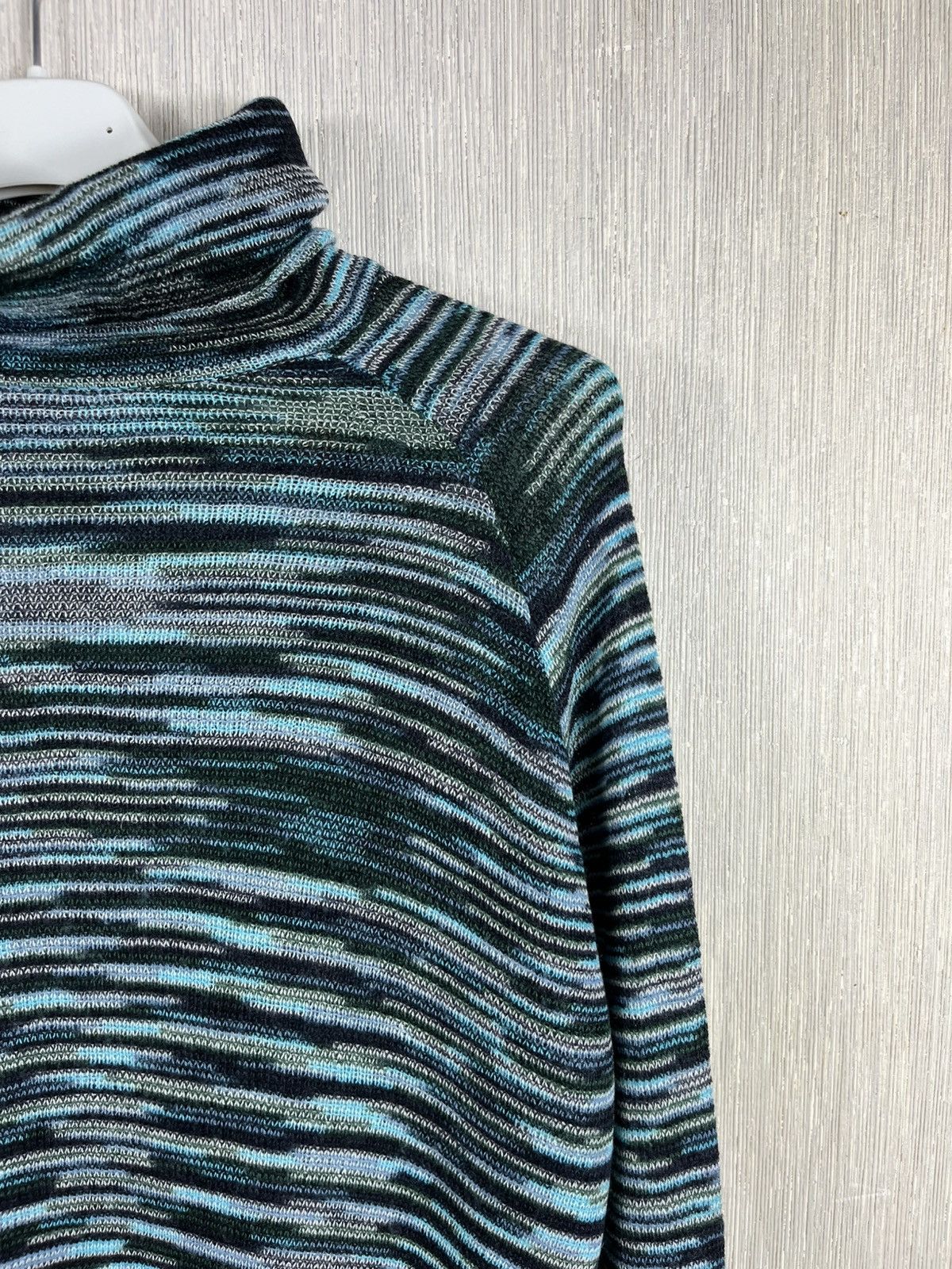 Missoni Missoni wool colorful thin sweater turtleneck patterned Size M / US 6-8 / IT 42-44 - 4 Thumbnail