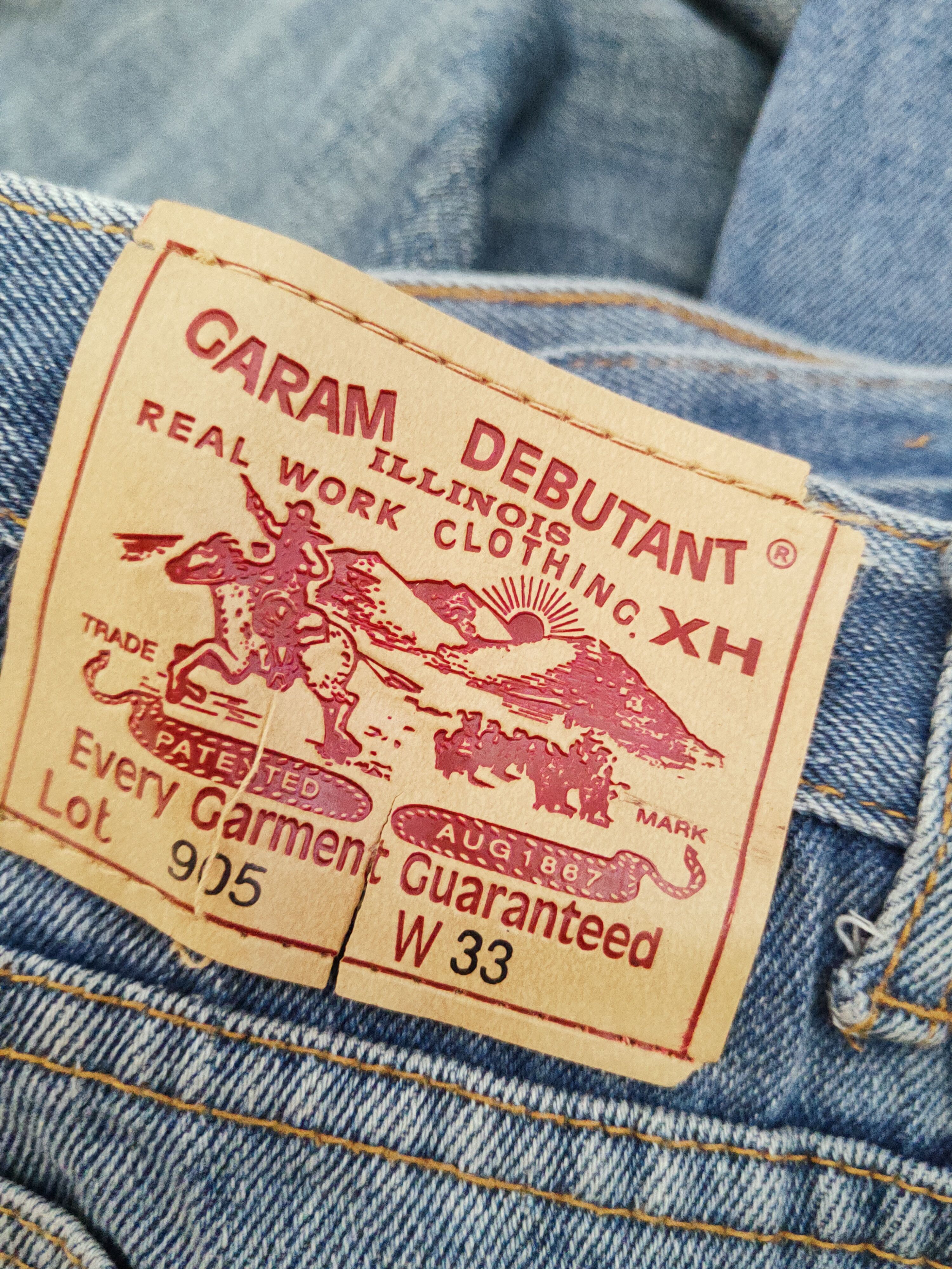 Japanese Brand Garam Debutant Blue Distressed Ripped Jeans #W945 Size US 32 / EU 48 - 13 Thumbnail