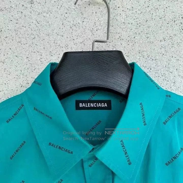 Balenciaga Balenciaga Logo Print Shirt. Size US M / EU 48-50 / 2 - 2 Thumbnail