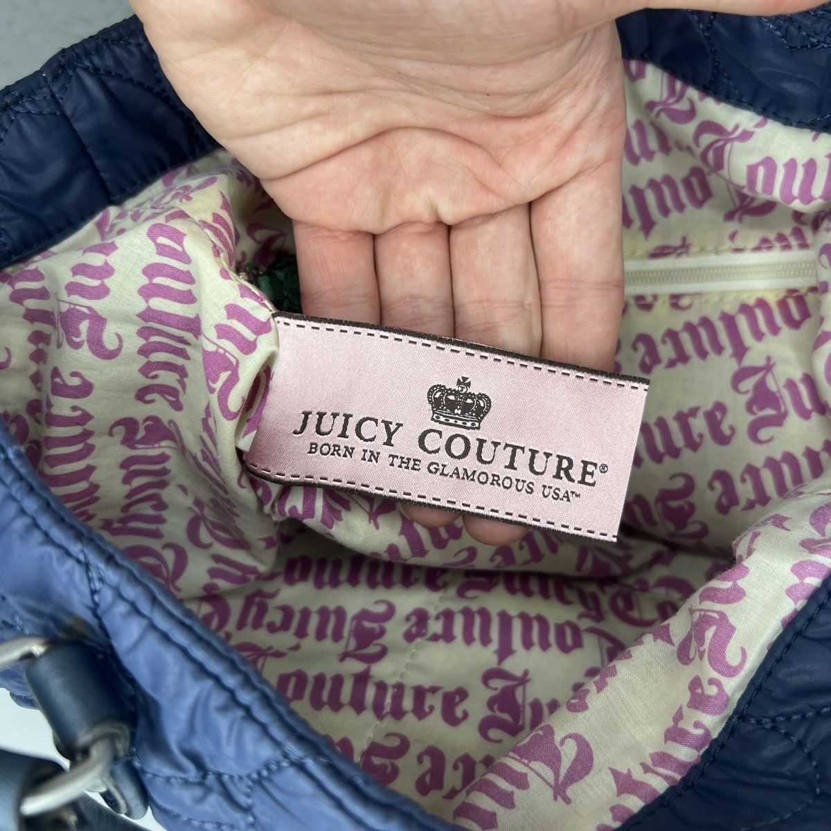 Juicy Couture Juicy Couture Shoulder Handle Tote Bag Quilted Hearts Cherry Size ONE SIZE - 9 Thumbnail
