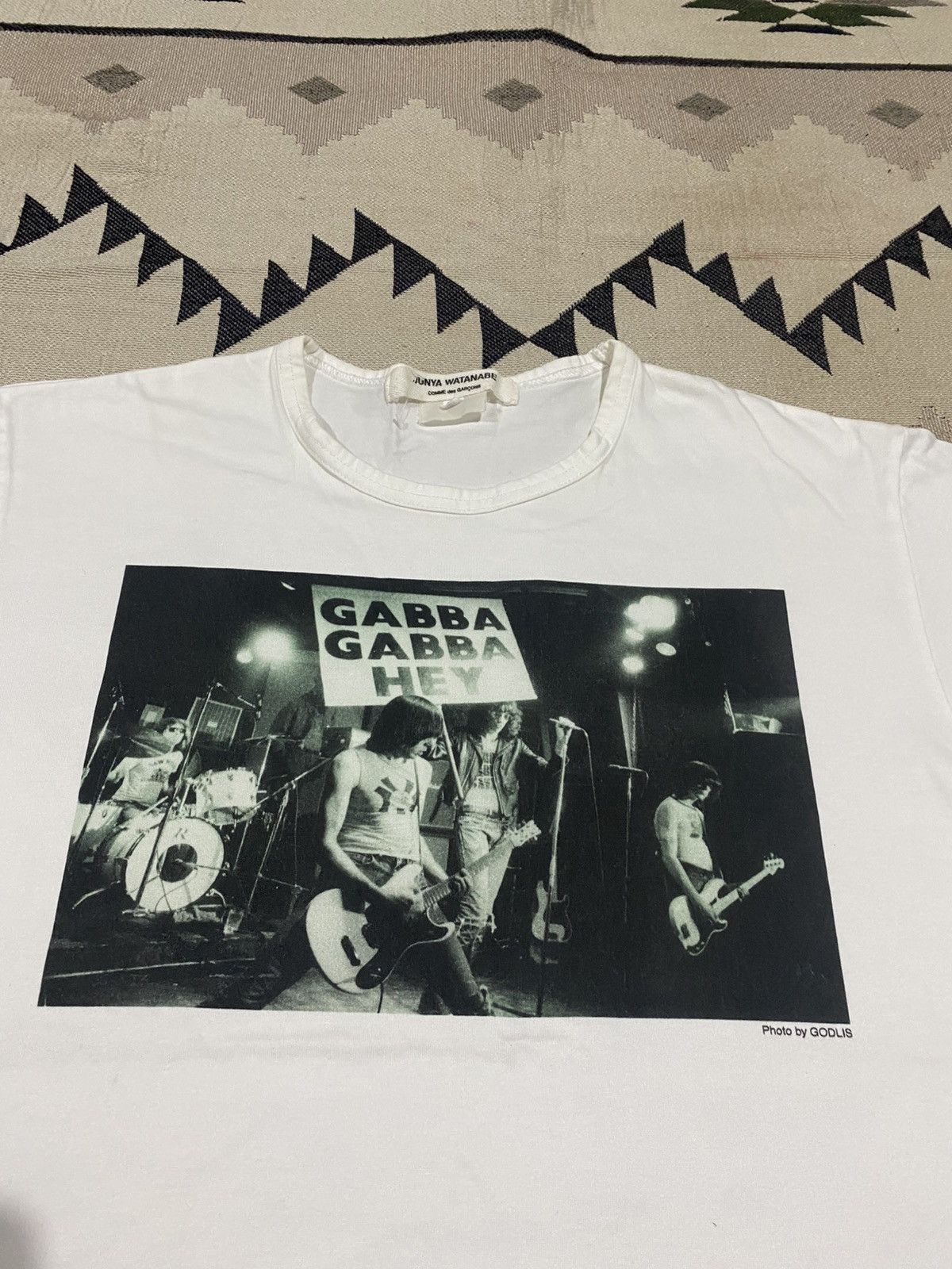 Comme des Garcons SS21 JUNYA WATANABE X RAMONES PHOTO BY GODLIS TSHIRT RARE Size US M / EU 48-50 / 2 - 5 Thumbnail