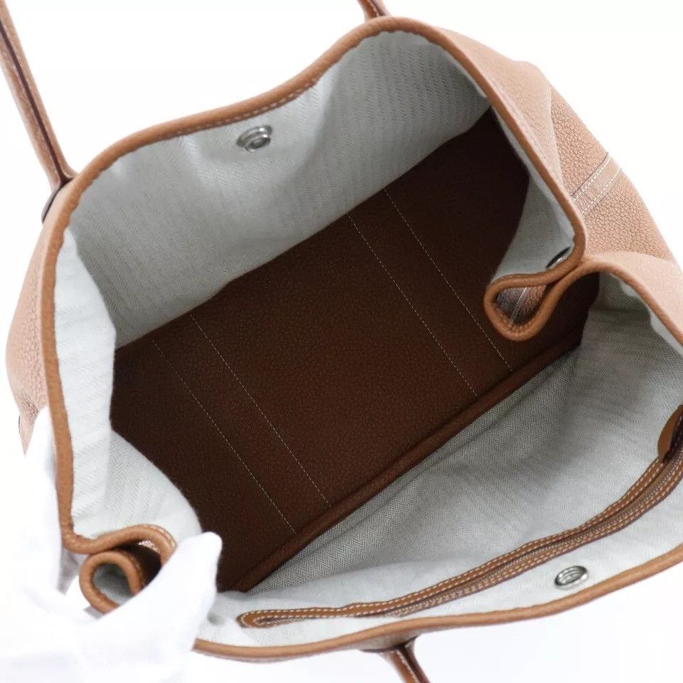 Hermes HERMES Garden party 36 PM Tote Bag Brown Negonda Women Size ONE SIZE - 4 Thumbnail