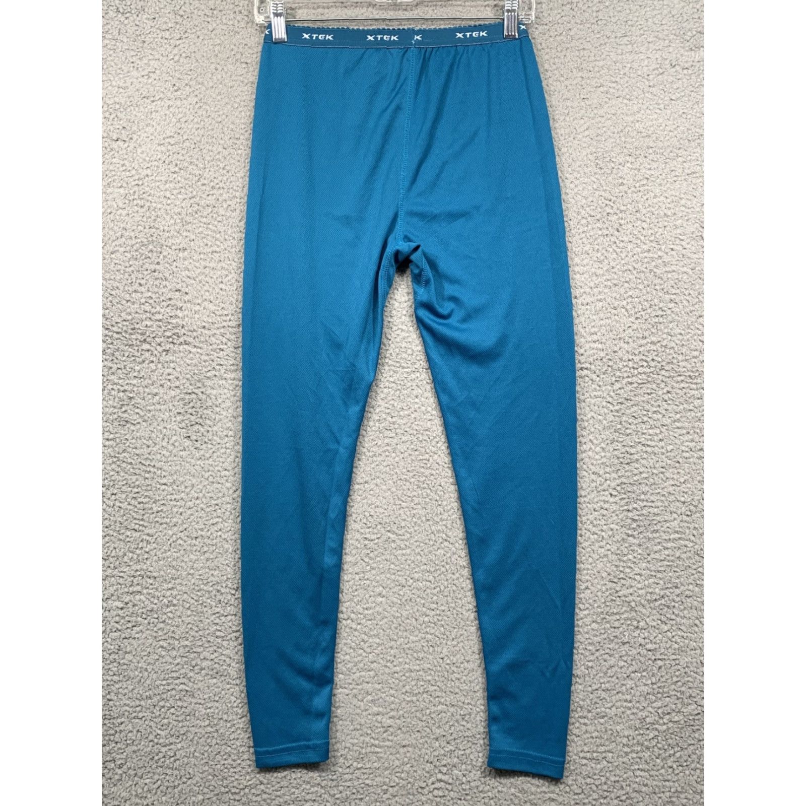 Vintage Xtek Leggings Skinny Activewear Running Jogging Polyester Blue Teal Size Small Women Regular Pul On Solid Pattern Compression Size 28" / US 6 / IT 42 - 4 Thumbnail