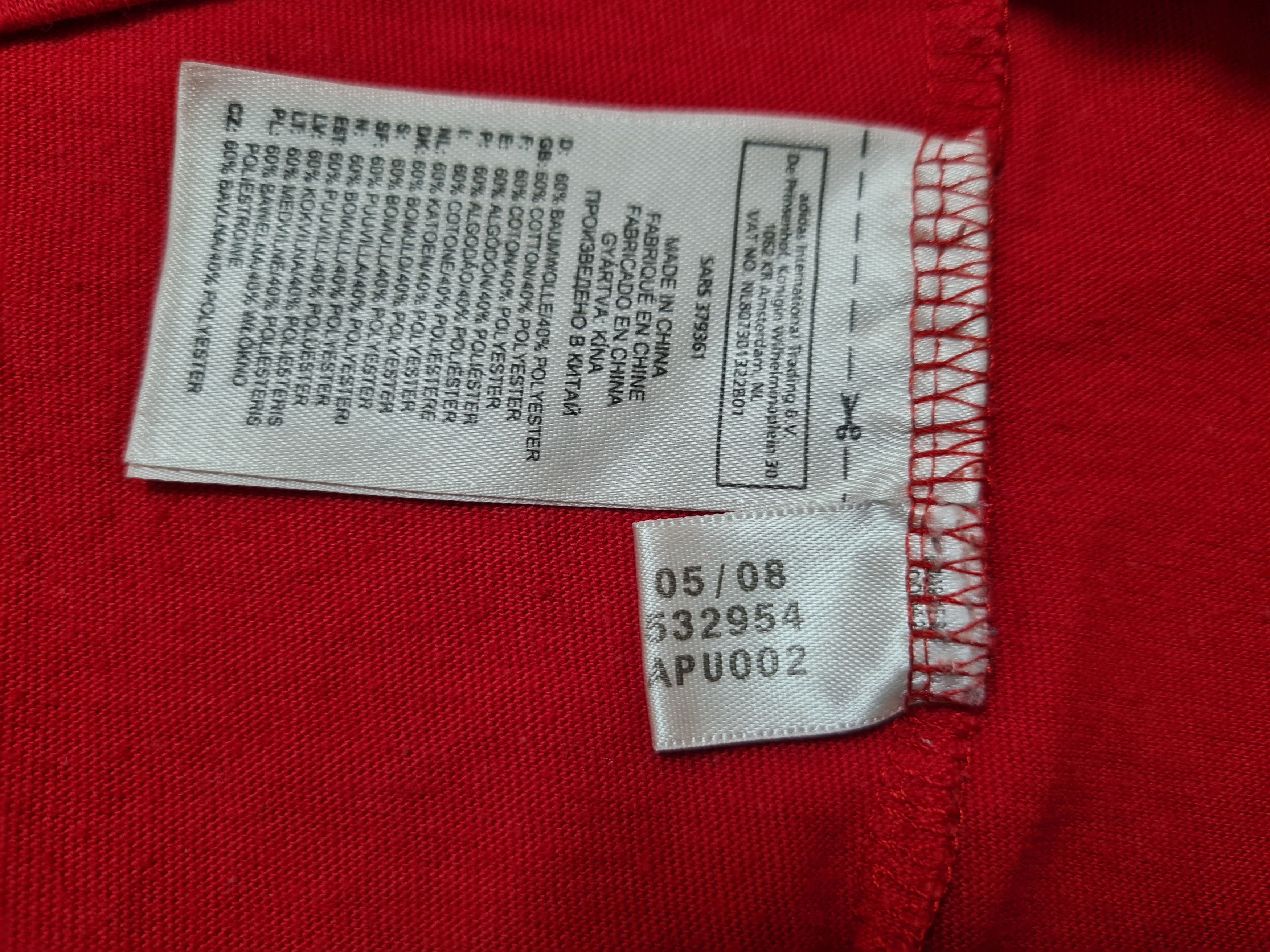 Adidas LIVERPOOL 2008 2009 TRAINING FOOTBALL SOCCER JERSEY COTTON Size US L / EU 52-54 / 3 - 6 Thumbnail